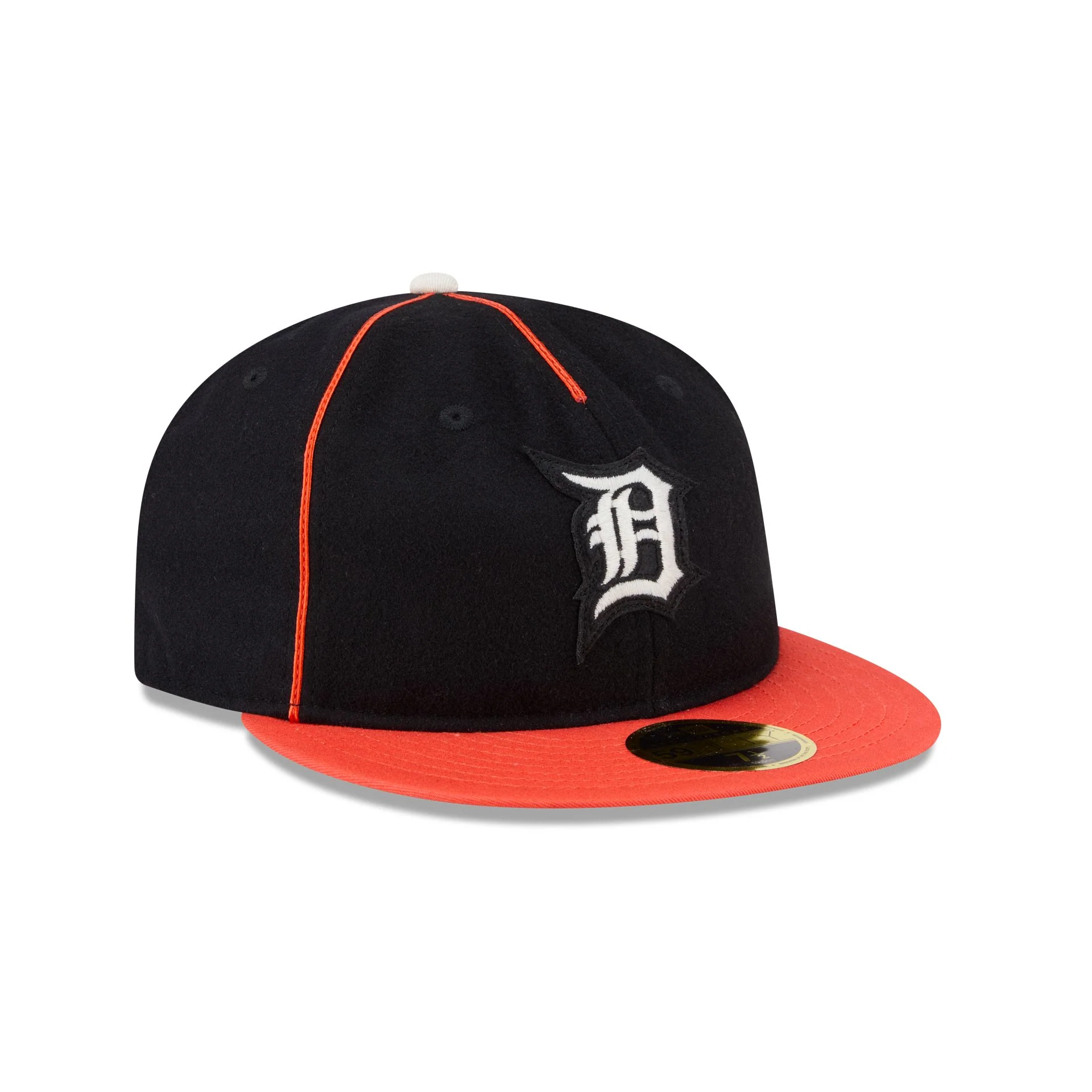 Detroit Tigers Felt Logo Retro Crown 59FIFTY Fitted Hat - Image 3