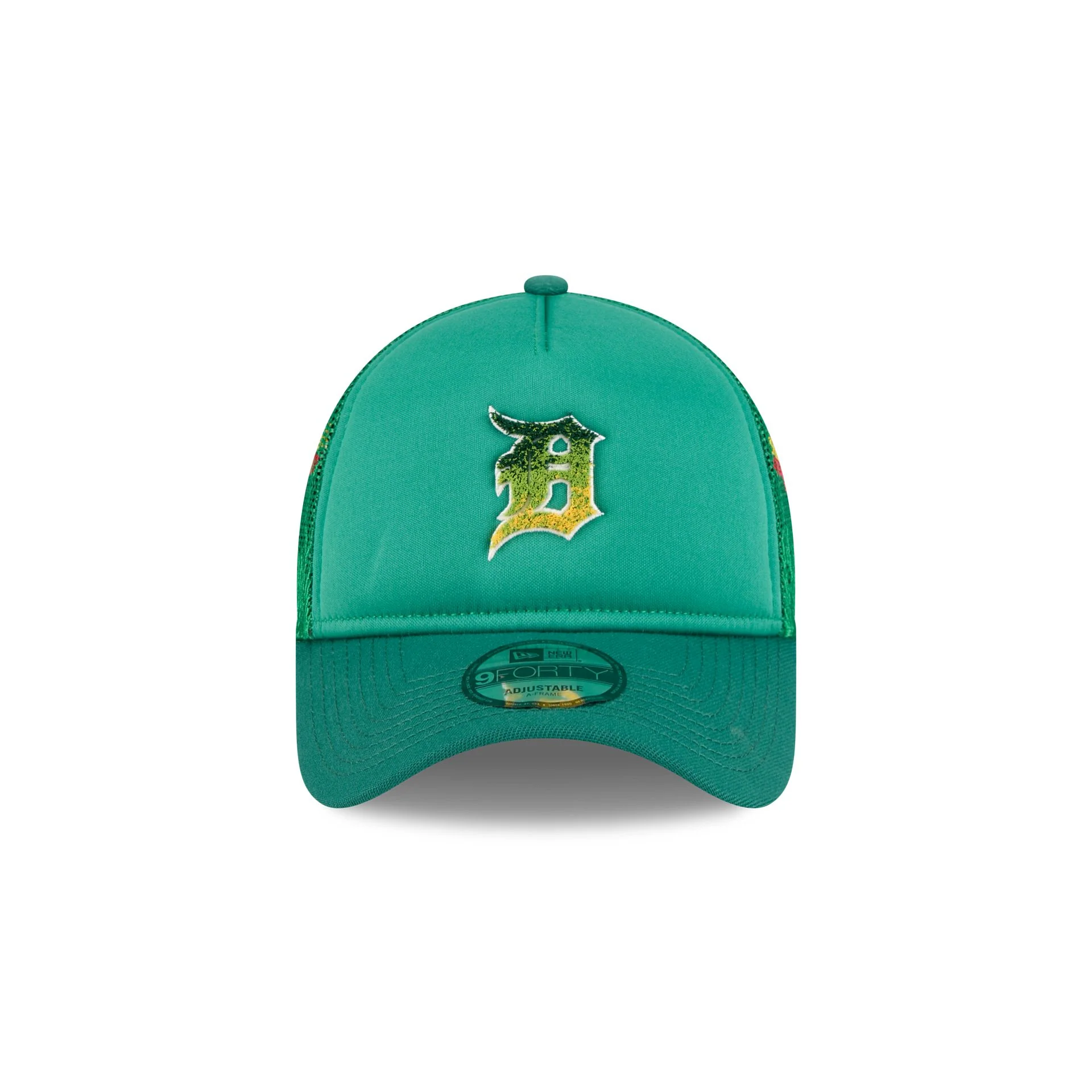 Detroit Tigers Gradient Logo 9FORTY A-Frame Trucker Hat - Image 2