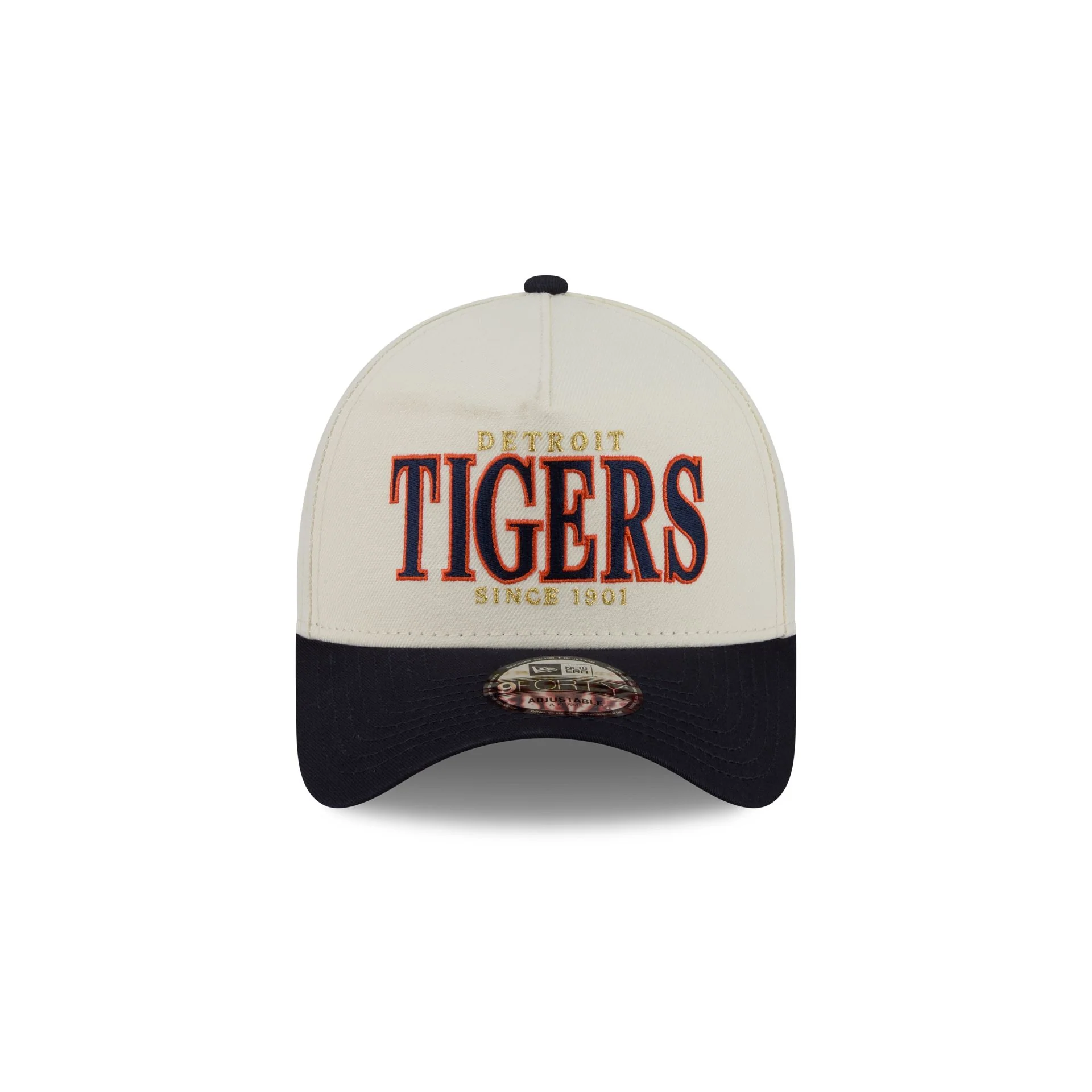 Detroit Tigers Opening Day Chrome White 9FORTY A-Frame Snapback Hat - Image 2