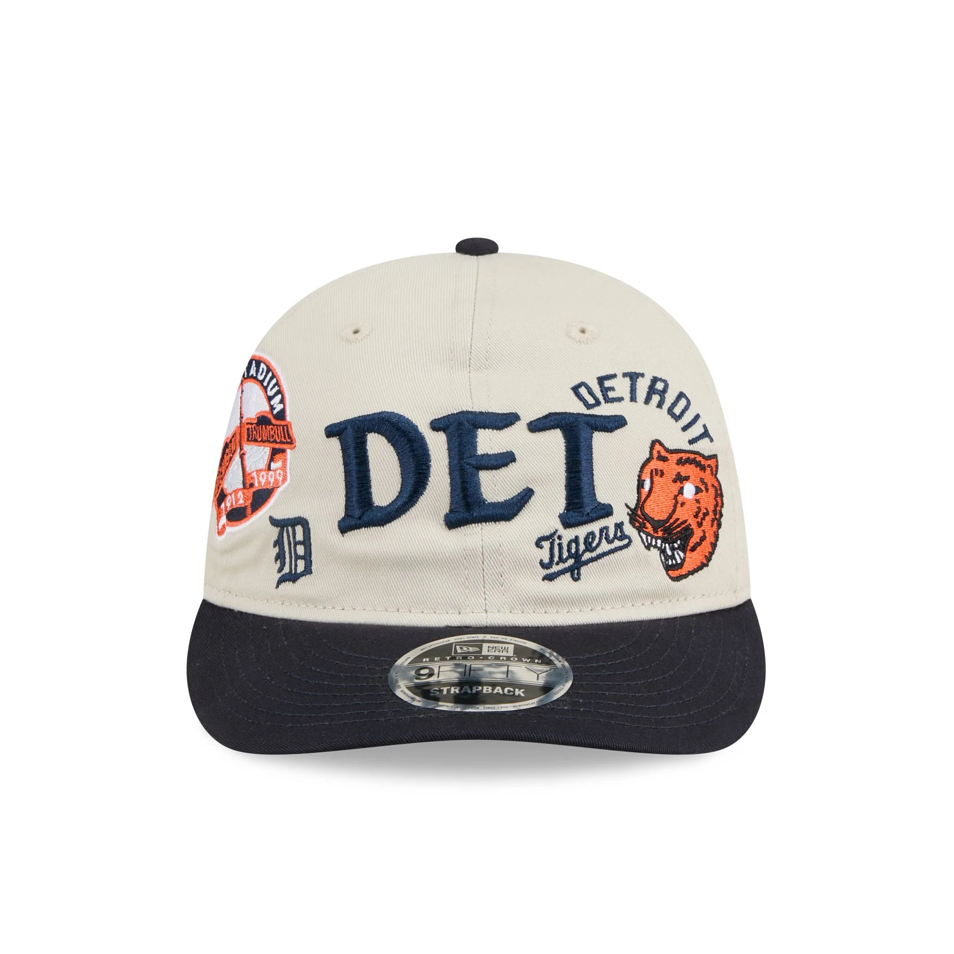 Detroit Tigers Scattered Patches Retro Crown 9FIFTY Snapback Hat - Image 2