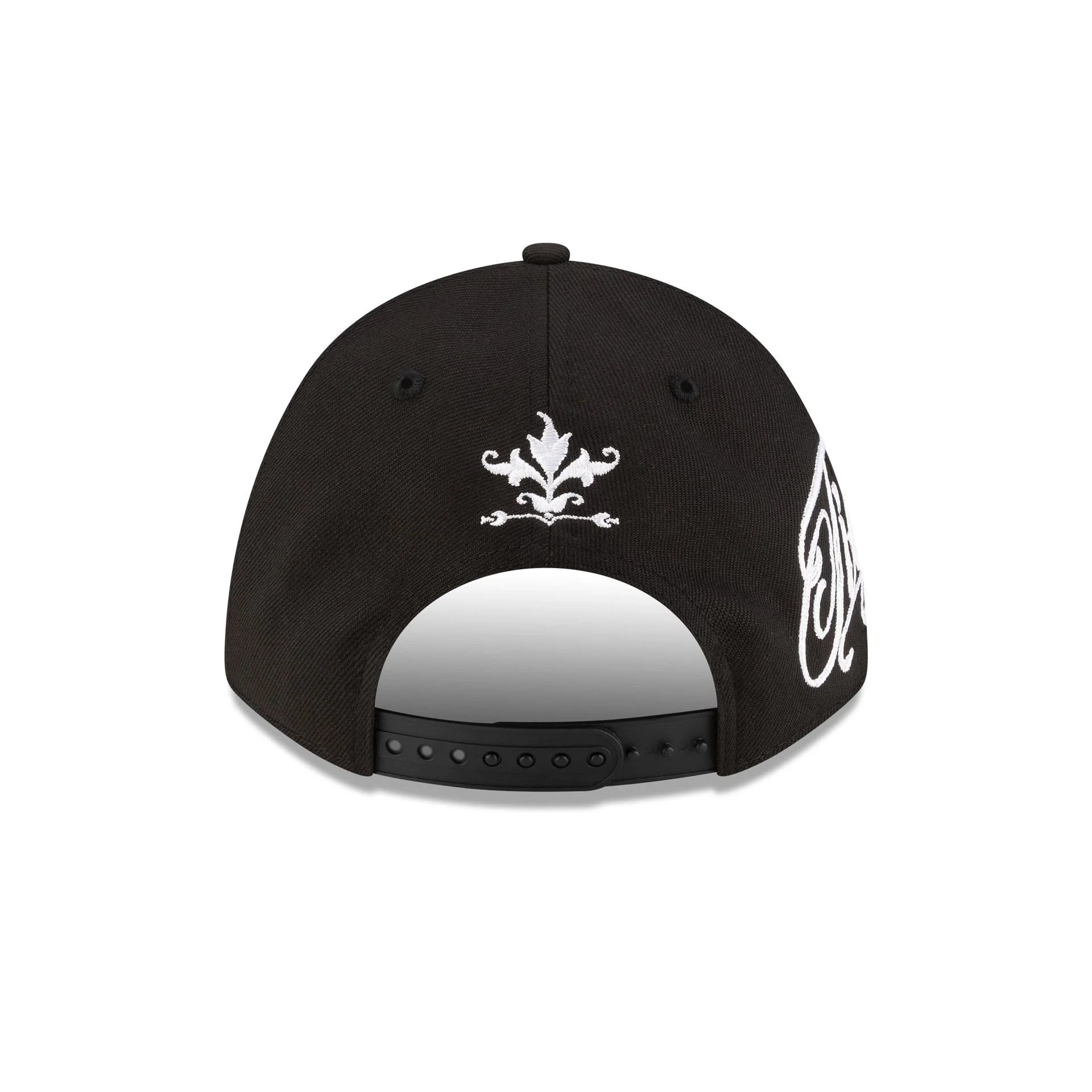 Detroit Tigers Script Black and White 9FORTY M-Crown A-Frame Snapback Hat - Image 6