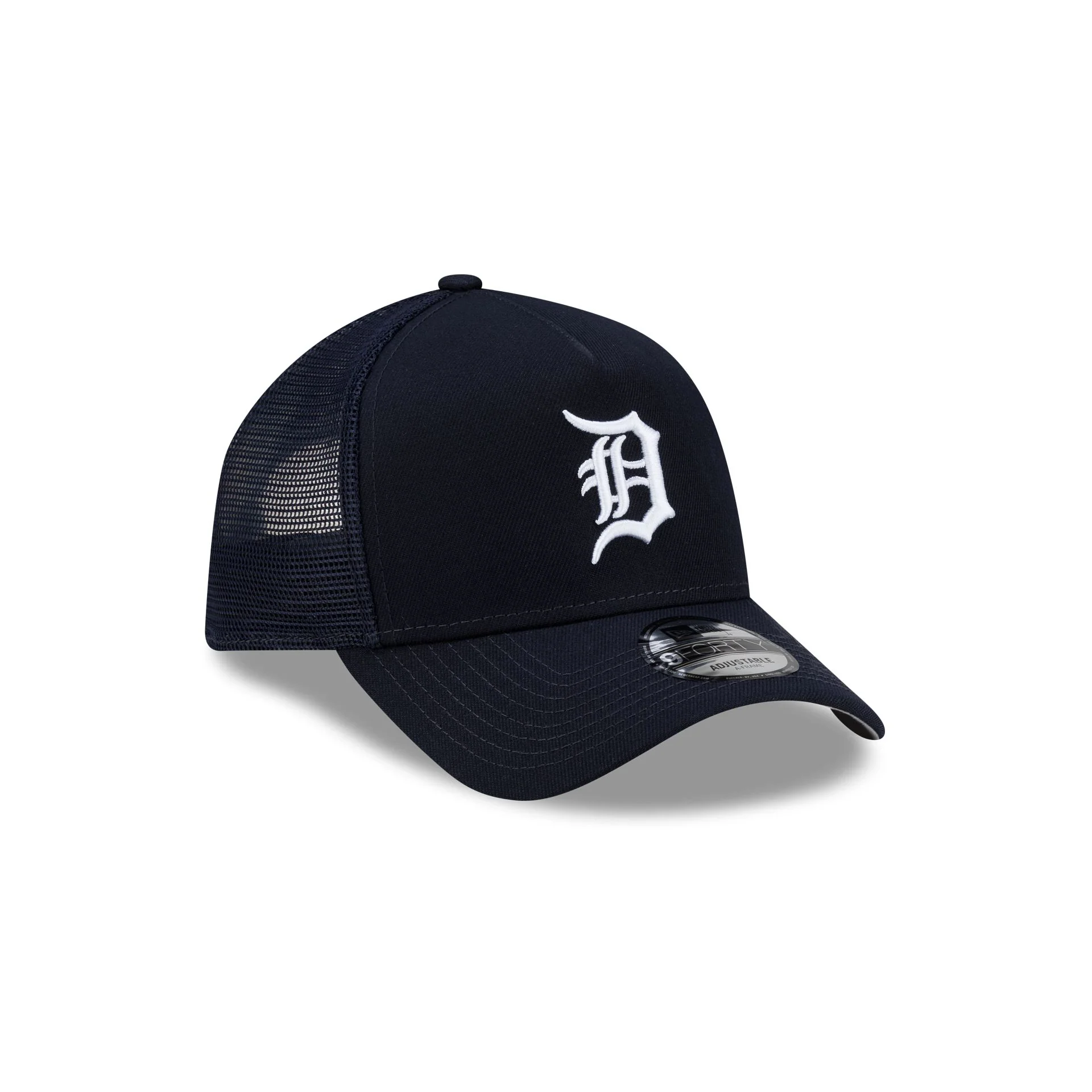 Detroit Tigers Side Script 9FORTY A-Frame Trucker Hat - Image 3