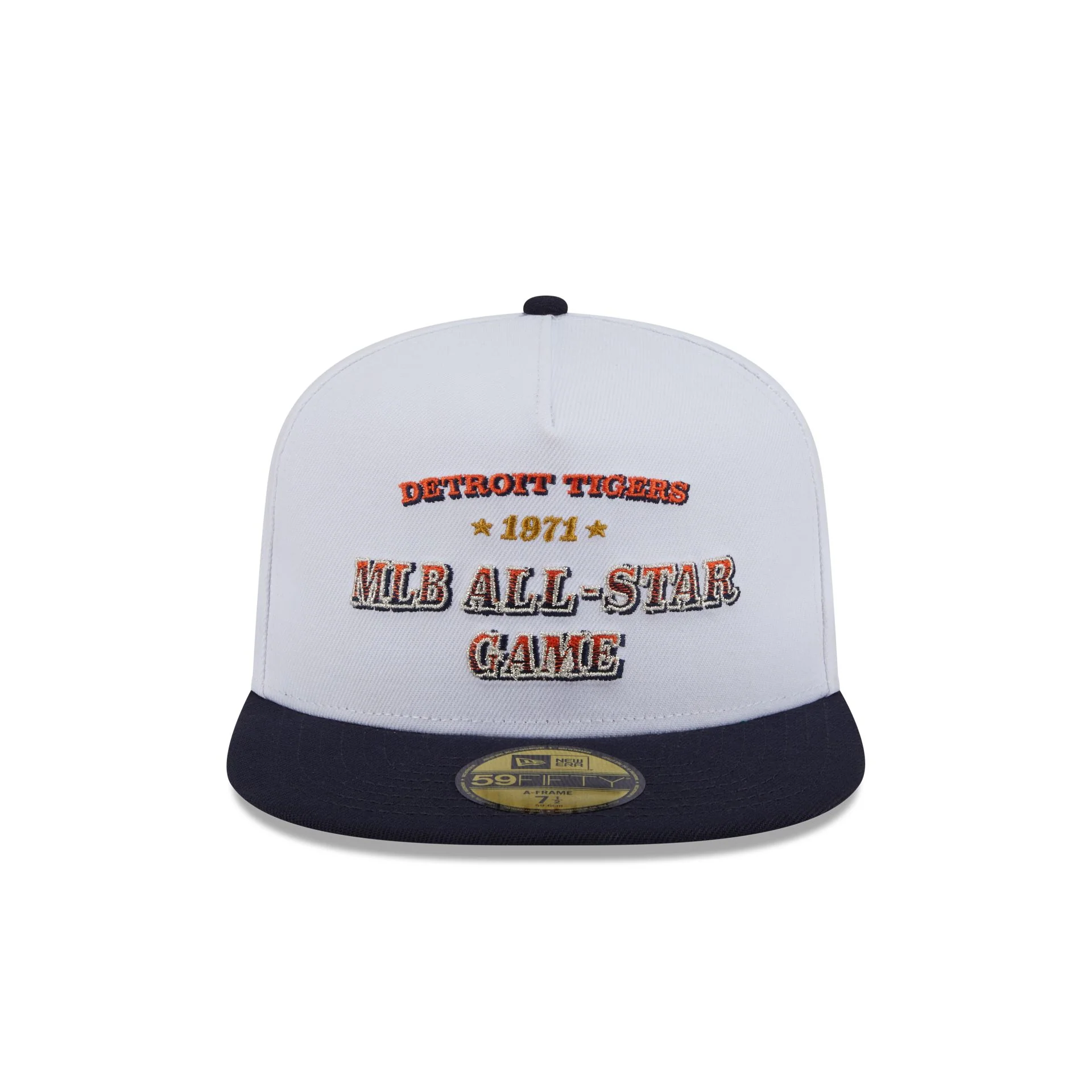 Detroit Tigers Summer Derby White 59FIFTY A-Frame Fitted Hat - Image 2