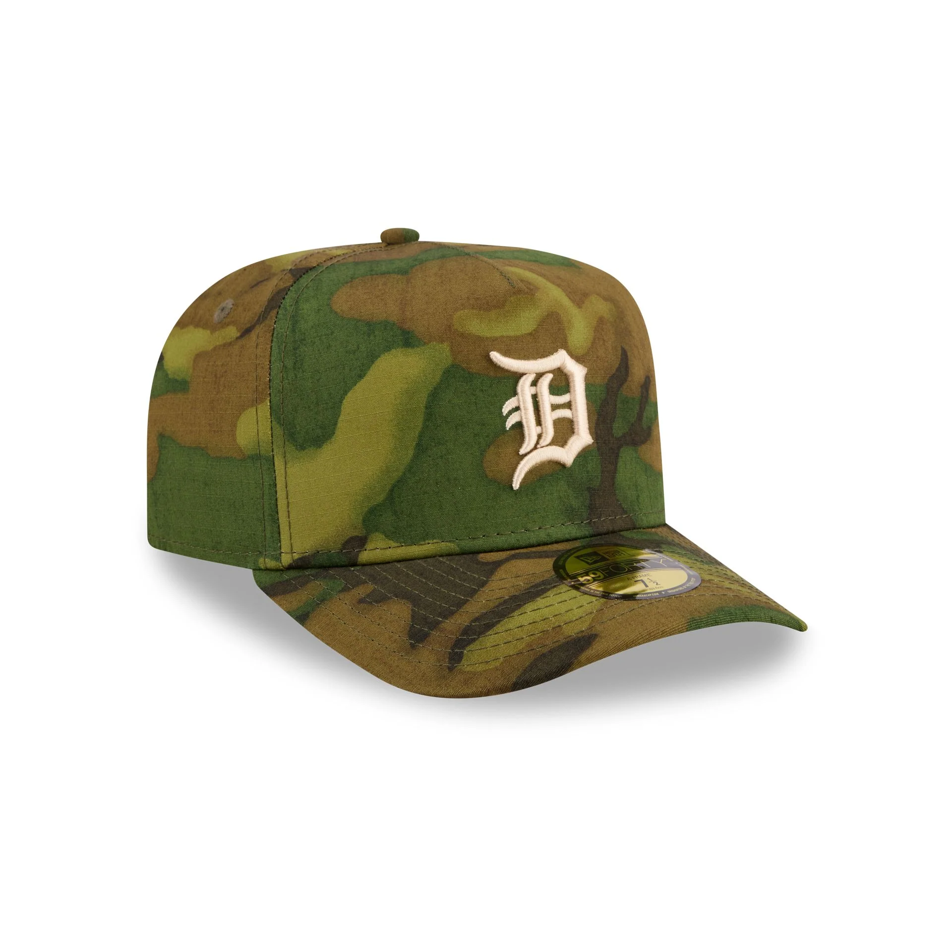 Detroit Tigers Three Looms Ripstop Camo 59FORTY A-Frame Fitted Hat - Image 3