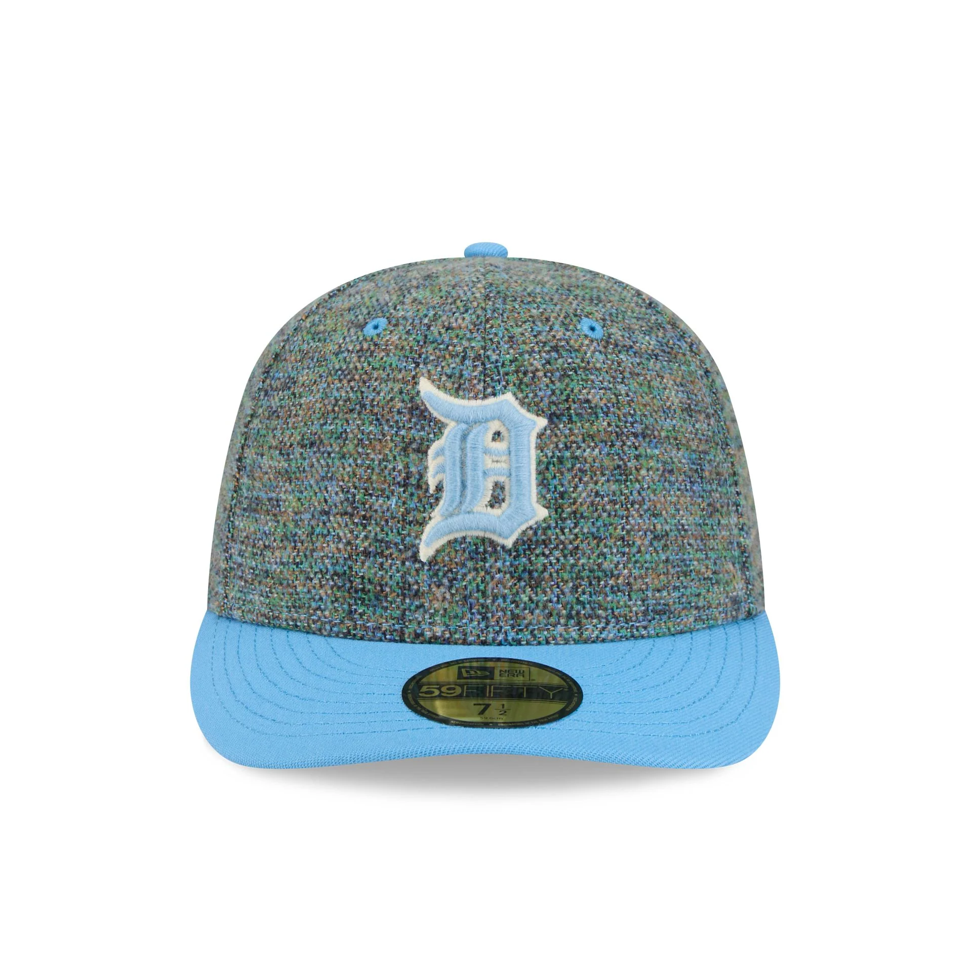 Detroit Tigers Three Looms Tweedy Cotton Radiant Blue 59FIFTY Fitted Hat - Image 2