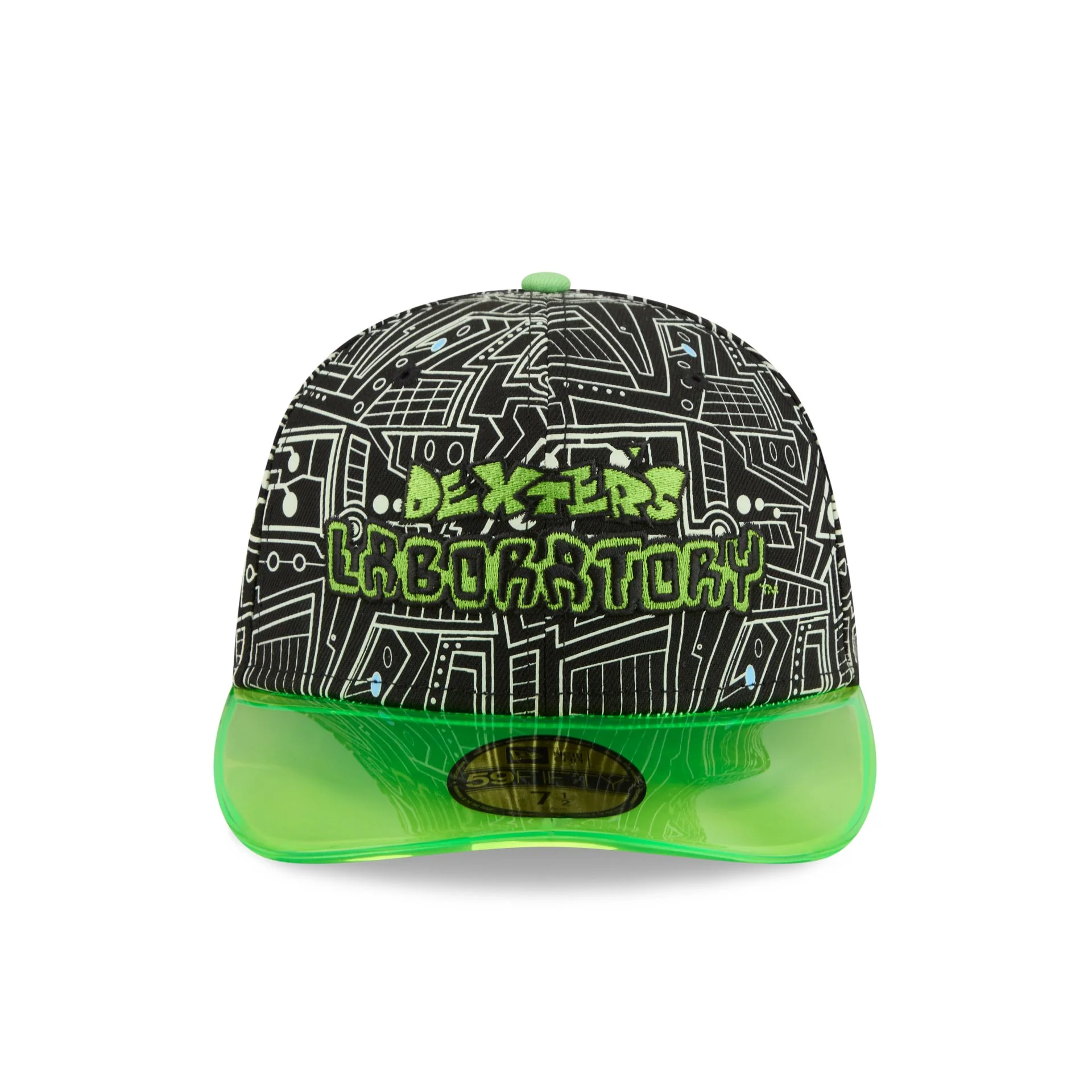 Dexter's Laboratory Glow-in-the-Dark Visor 59FIFTY Fitted Hat - Image 2