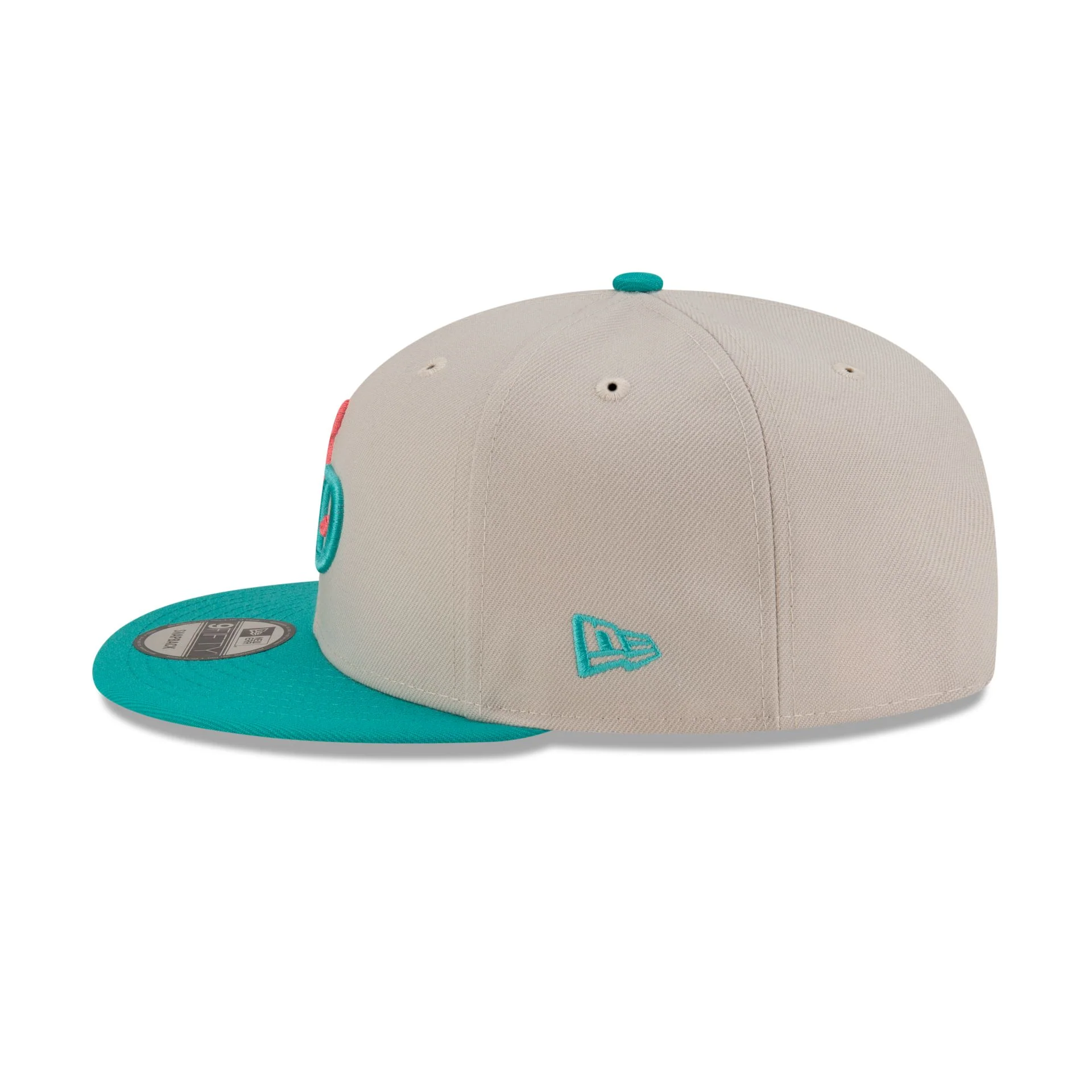 Dominican Republic Teal Script 9FIFTY Snapback Hat - Image 4