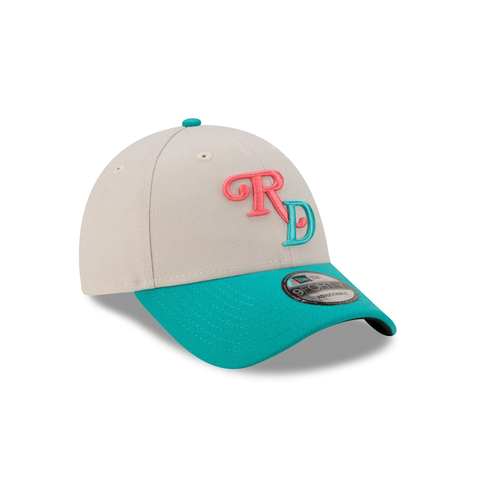 Dominican Republic Teal Script 9FORTY Snapback Hat - Image 3