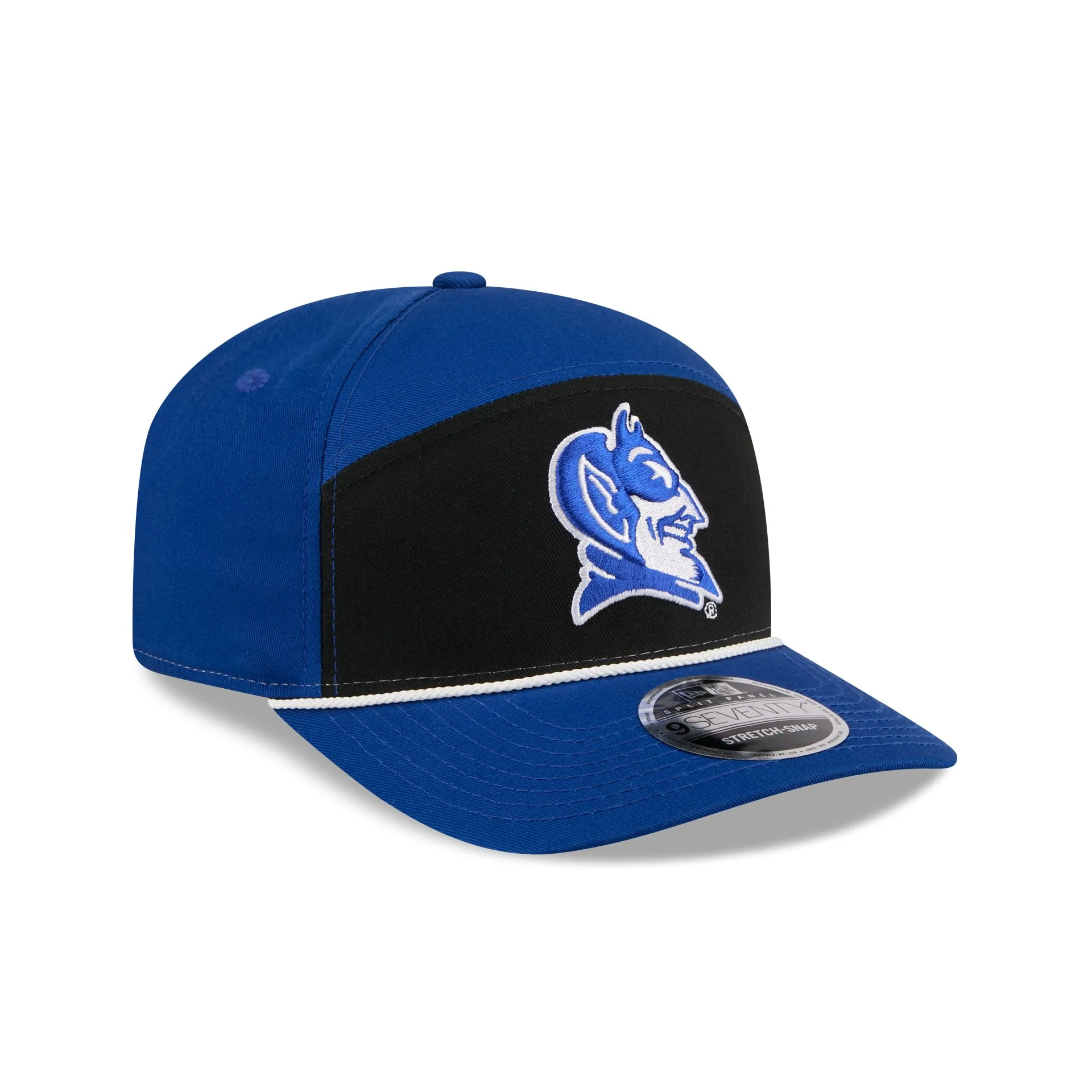 Duke Blue Devils Split Panel 9SEVENTY Stretch-Snap Hat - Image 3
