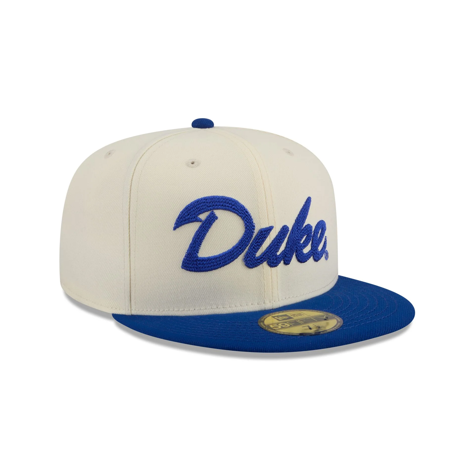Duke Blue Devils Two Tone Stitch 59FIFTY Fitted Hat - Image 3