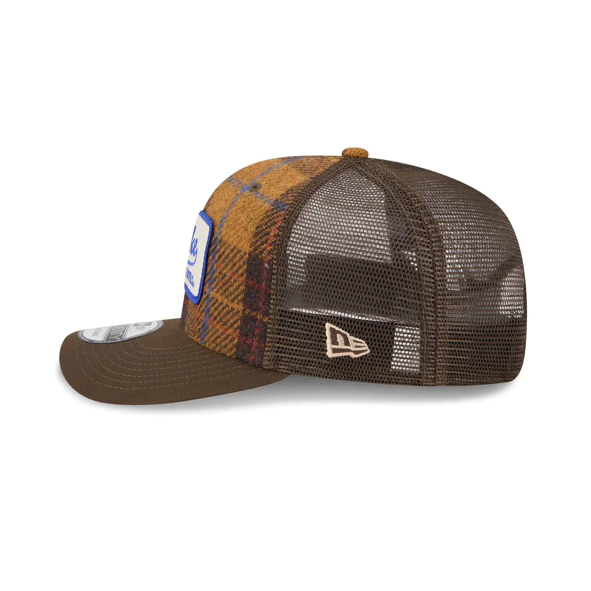 Duke Blue Devils Wool Plaid 9SEVENTY Trucker Hat - Image 5