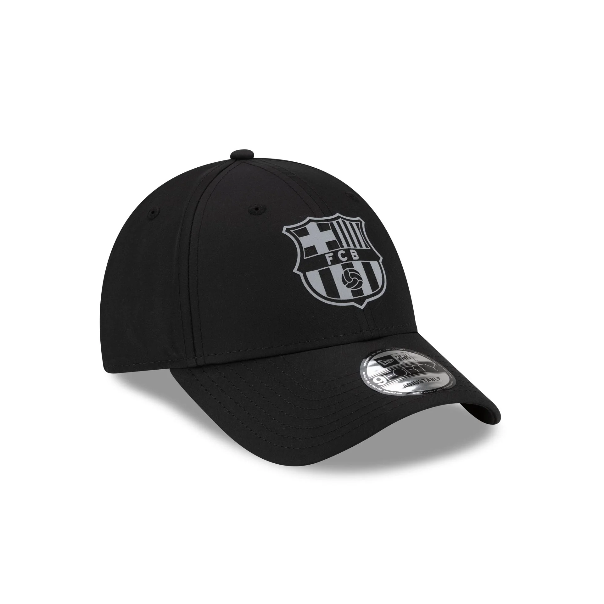FC Barcelona Reflective Logo Black 9FORTY Adjustable Hat - Image 3