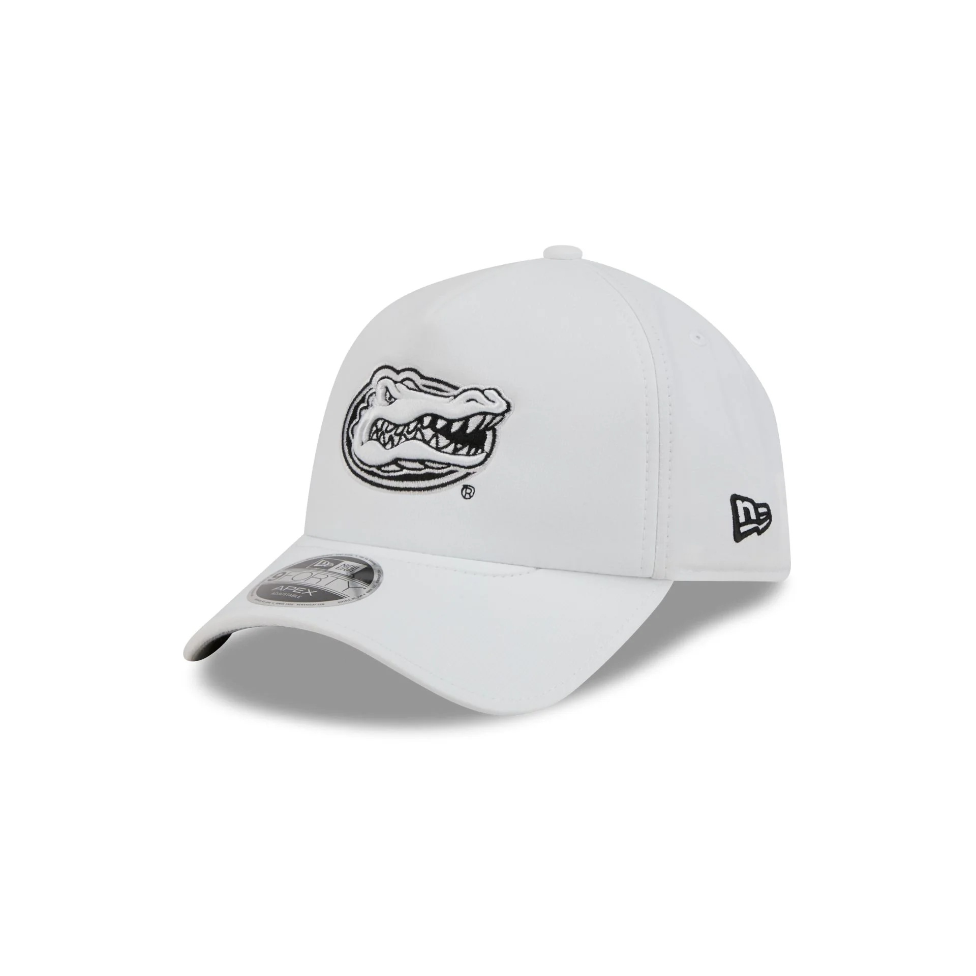 Florida Gators White 9FORTY APEX Snapback Hat