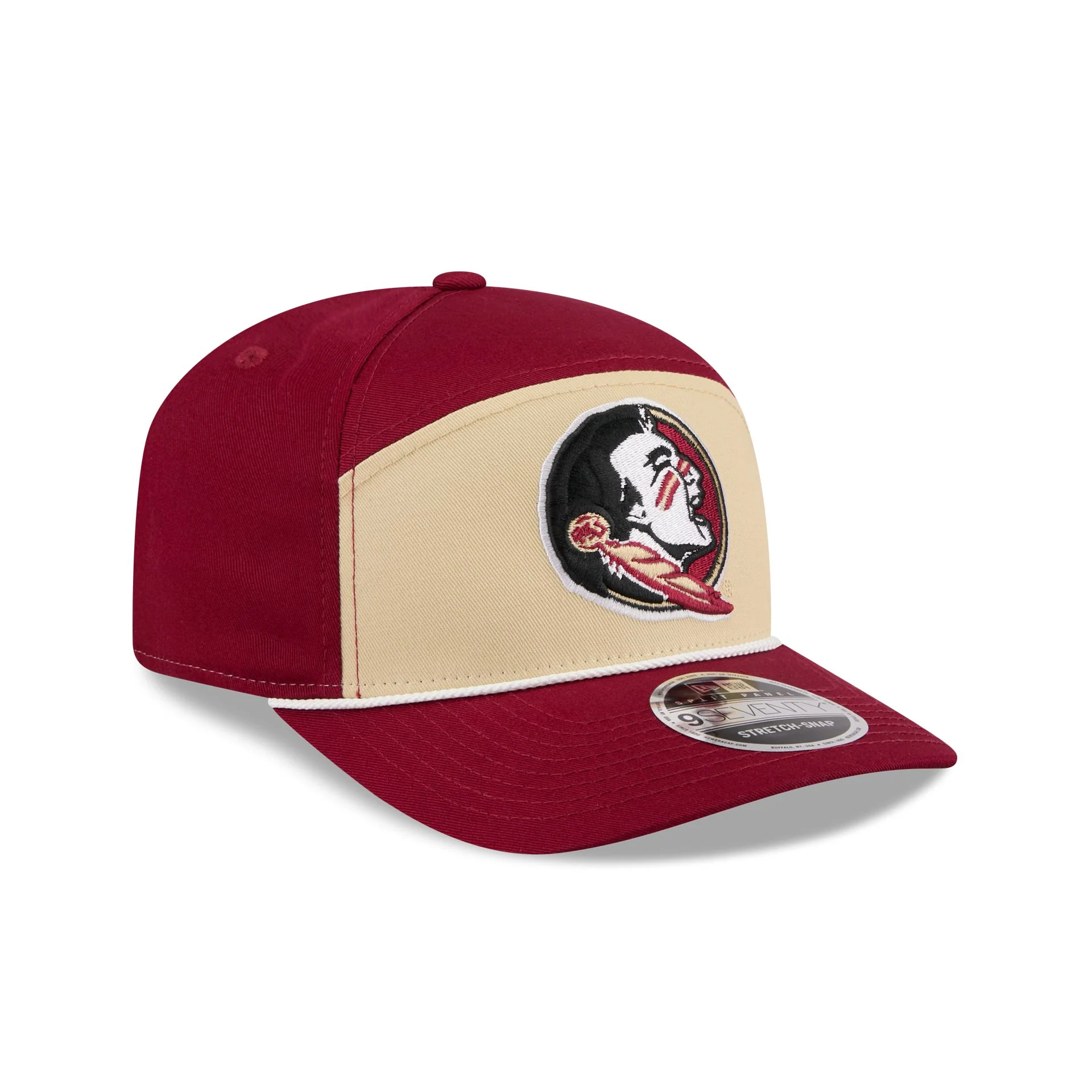 Florida State Seminoles Split Panel 9SEVENTY Stretch-Snap Hat - Image 3