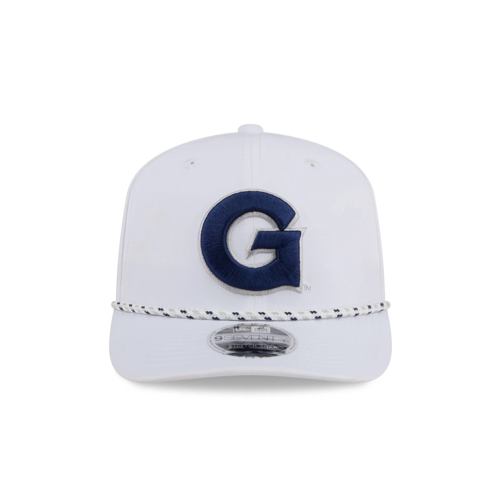 Georgetown Hoyas Optic White Performance Rope 9SEVENTY Stretch-Snap Hat - Image 2