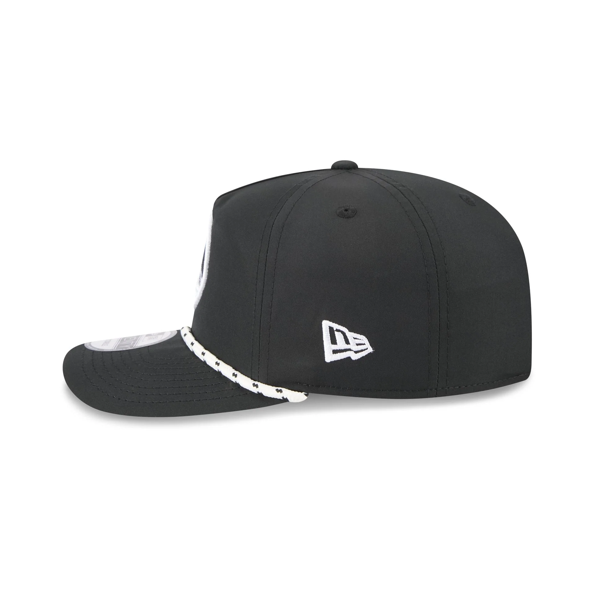 Golden State Warriors Black and White Rope 19TWENTY Snapback Hat - Image 4