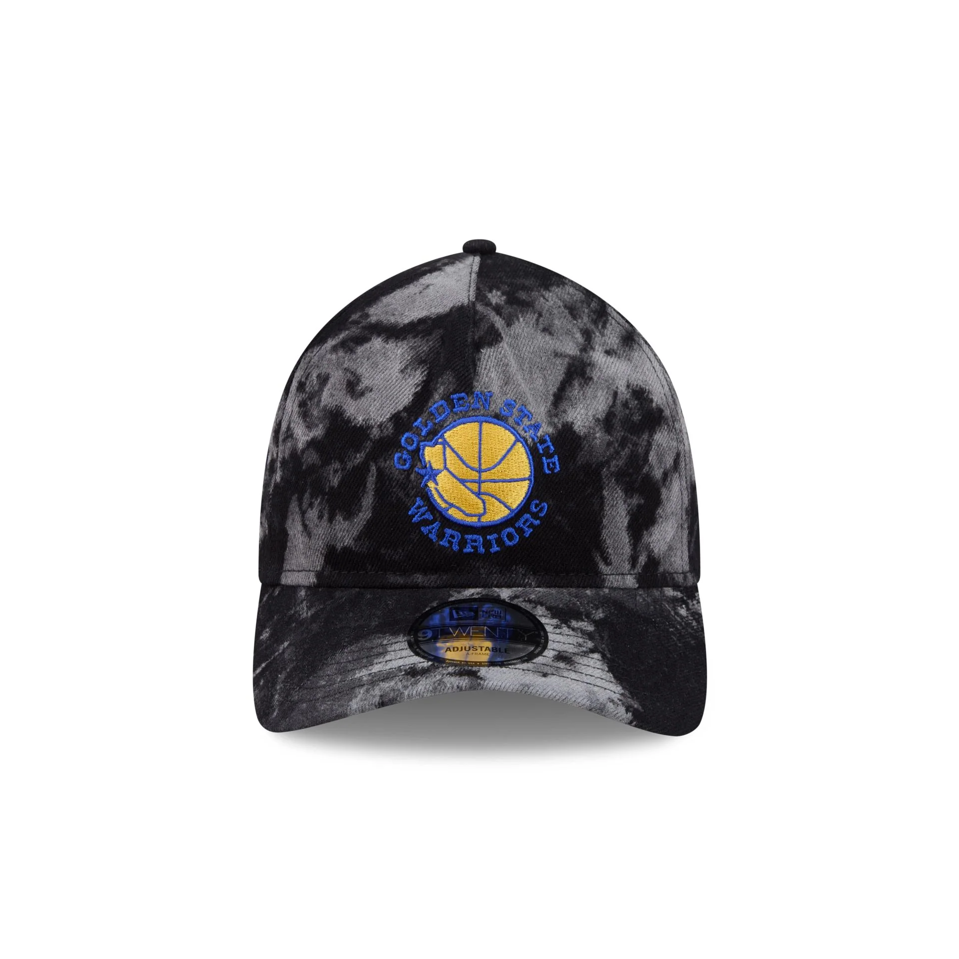 Golden State Warriors Bleached Denim 9TWENTY A-Frame Adjustable Hat - Image 2