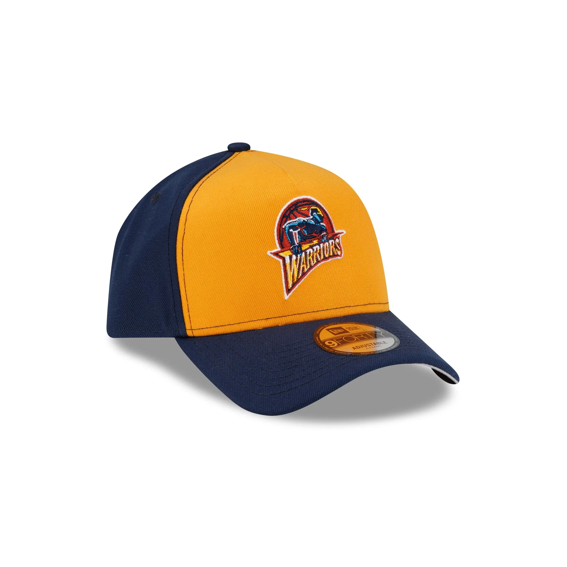 Golden State Warriors Hardwood Classics 2000s 9FORTY A-Frame Snapback Hat - Image 3