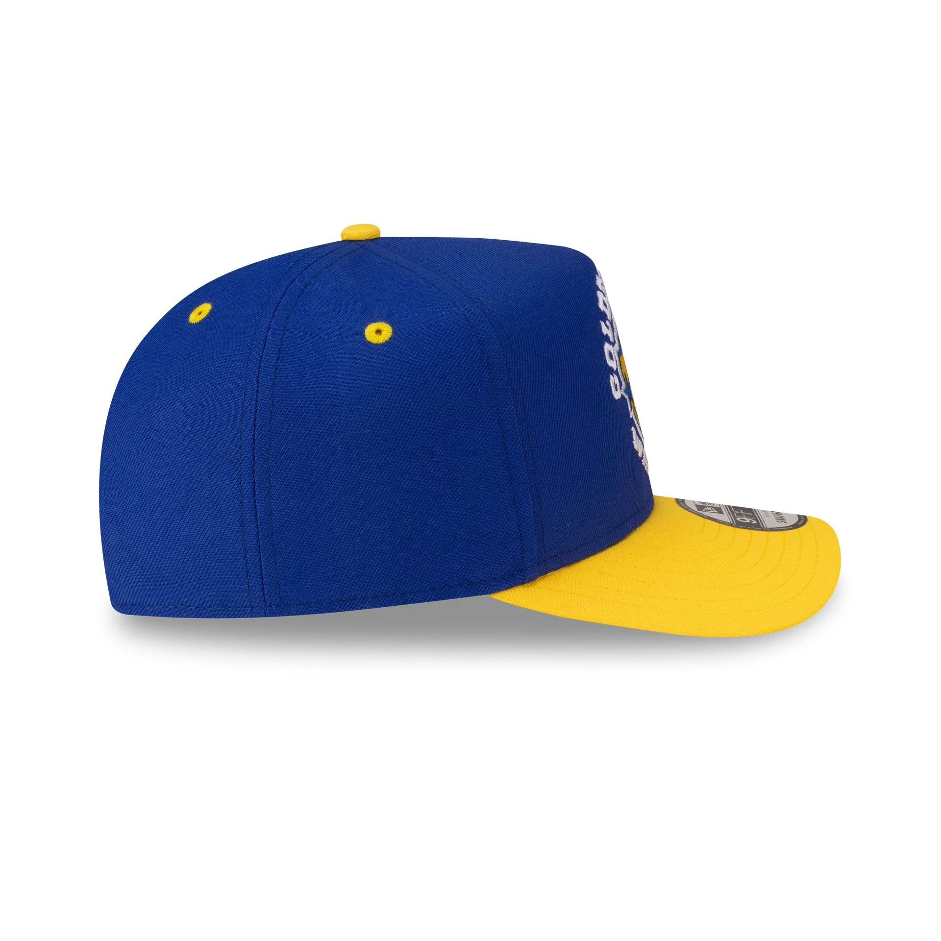 Golden State Warriors Hardwood Classics 80s Two Tone 9FIFTY A-Frame Snapback Hat - Image 5