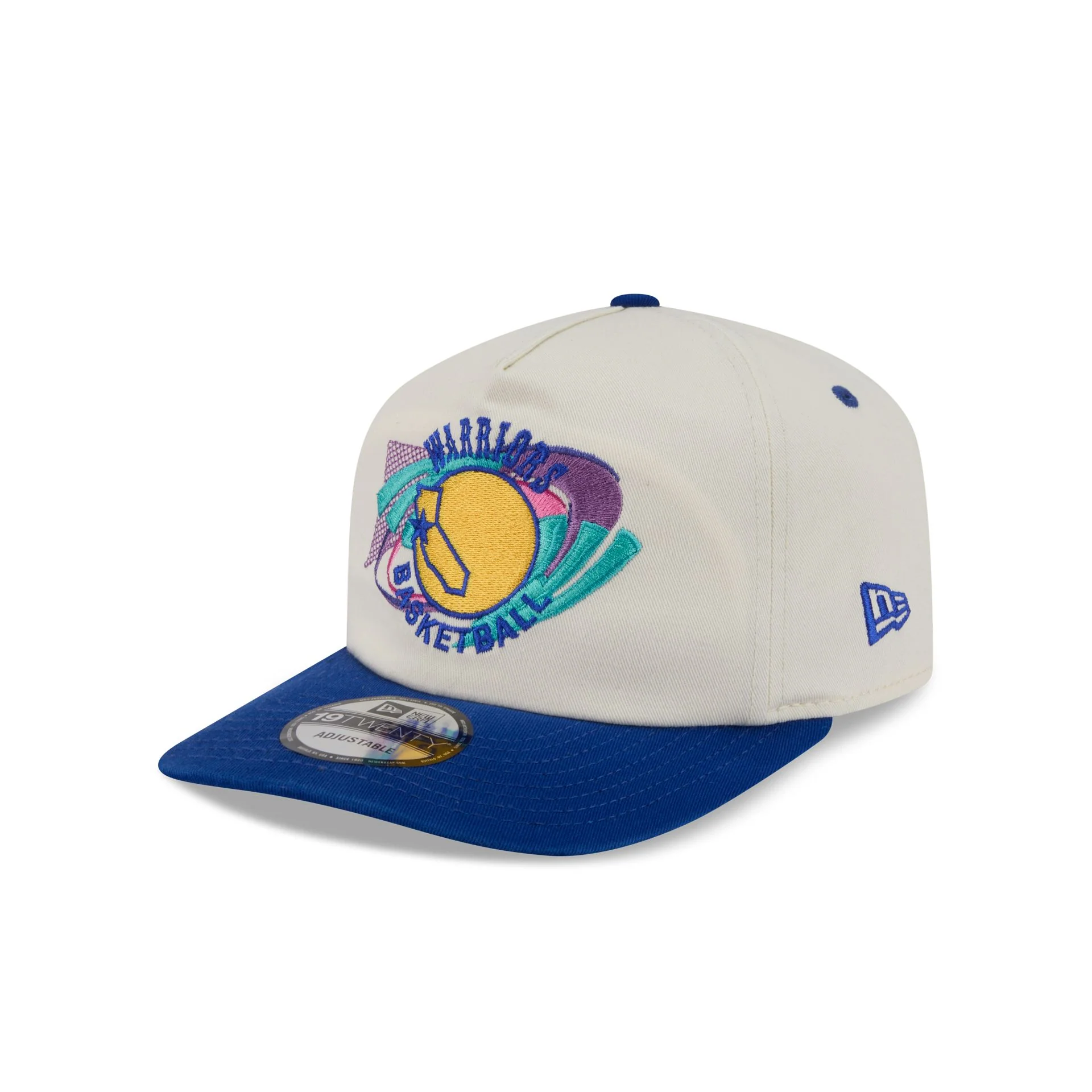 Golden State Warriors Hardwood Classics Retro Chrome 19TWENTY Adjustable Hat - Image 3