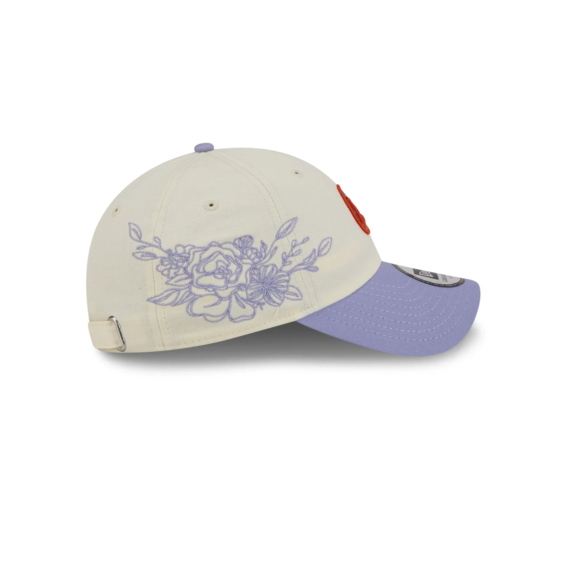 Golden State Warriors Lavender Flowers Casual Classic Adjustable Hat - Image 4