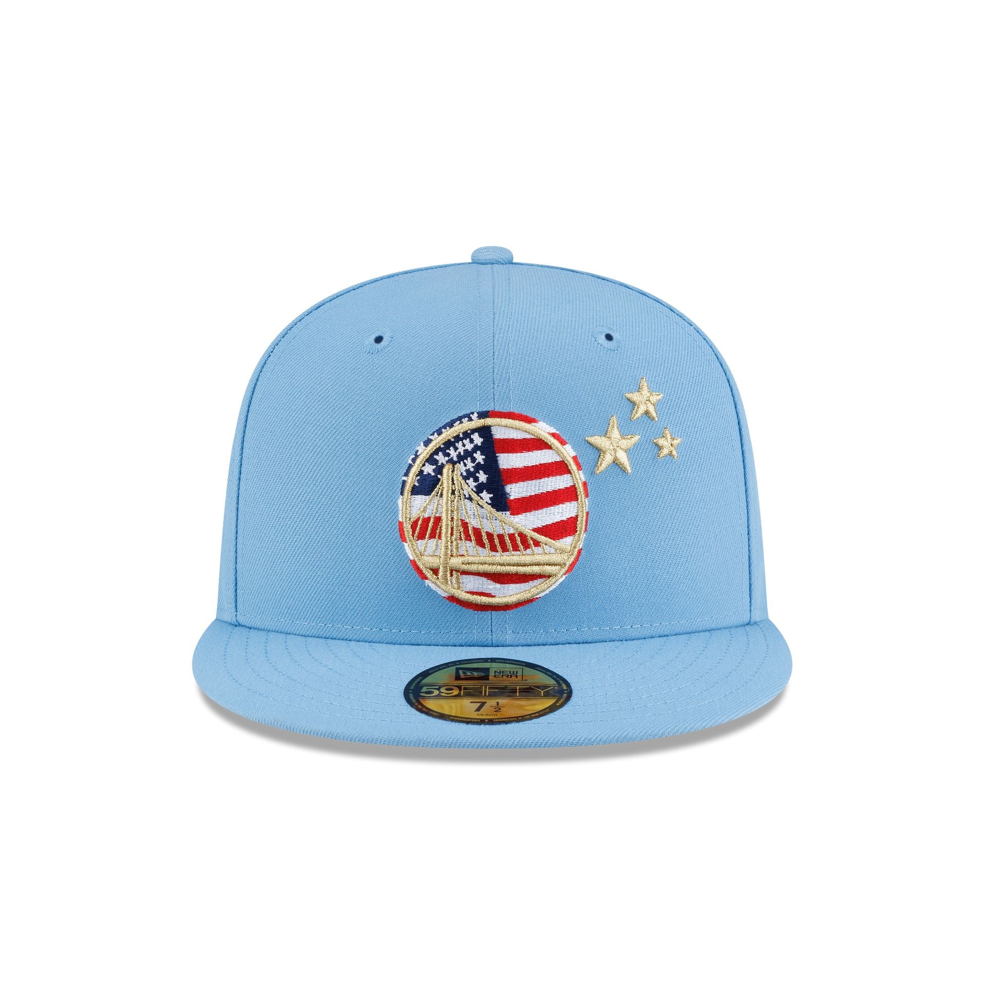 Golden State Warriors Red, White & Blue 59FIFTY Fitted Hat - Image 2