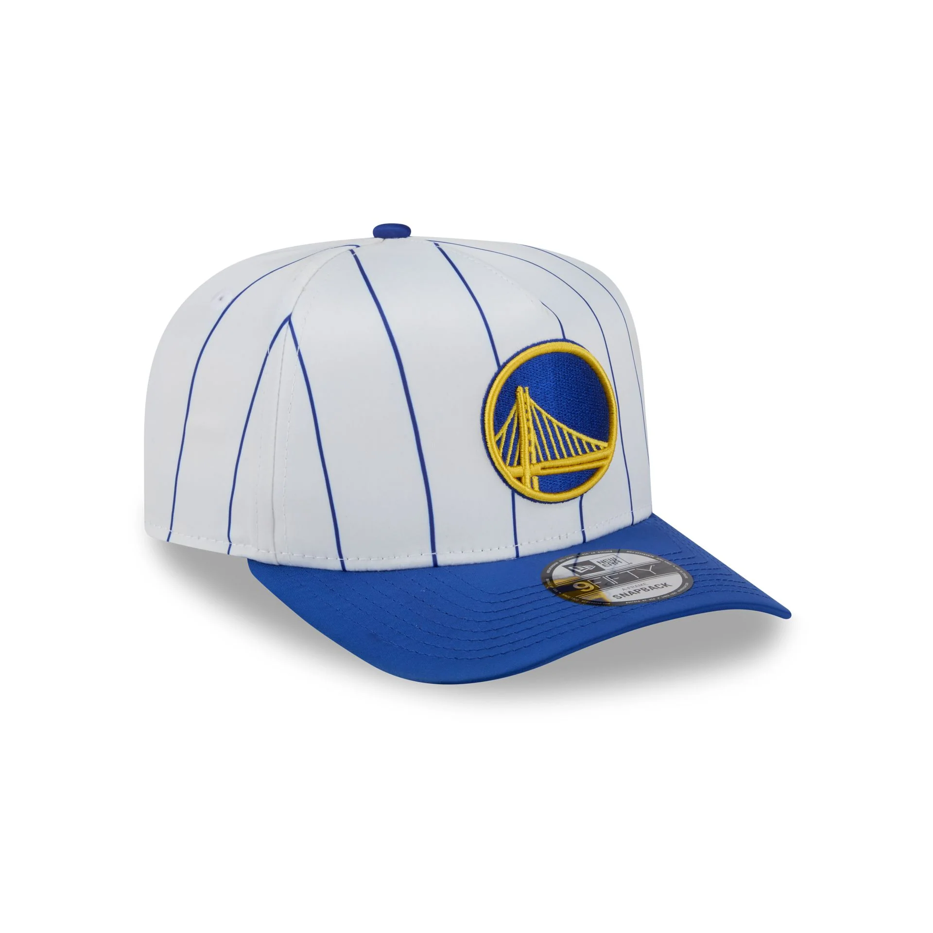 Golden State Warriors Satin Pinstripe 9FIFTY A-Frame Snapback Hat - Image 3