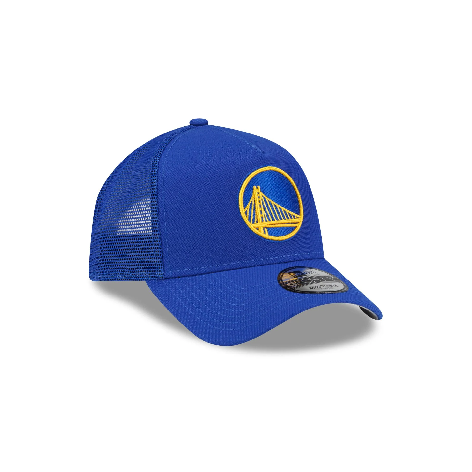 Golden State Warriors Side Script 9FORTY A-Frame Trucker Hat - Image 3