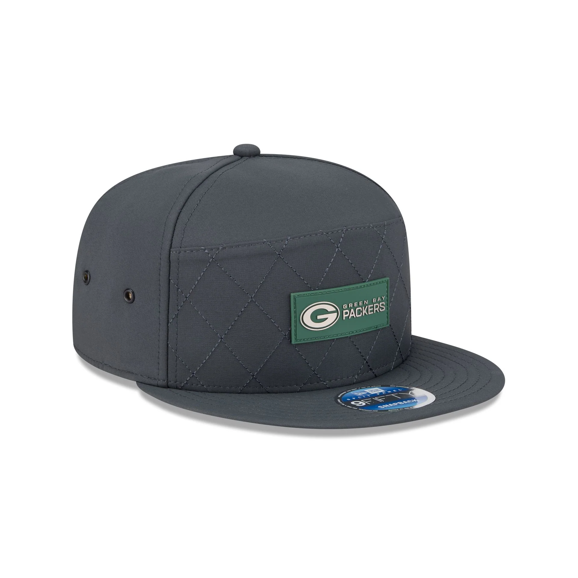 Green Bay Packers 2025 Sideline Cold Weather Steel Clouds Split Panel 9FIFTY Snapback Hat - Image 3