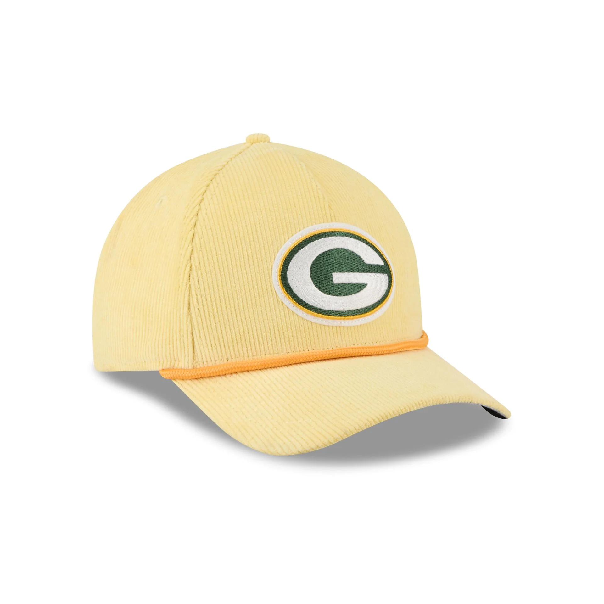 Green Bay Packers Corduroy 9FORTY M-Crown A-Frame Snapback Hat - Image 3