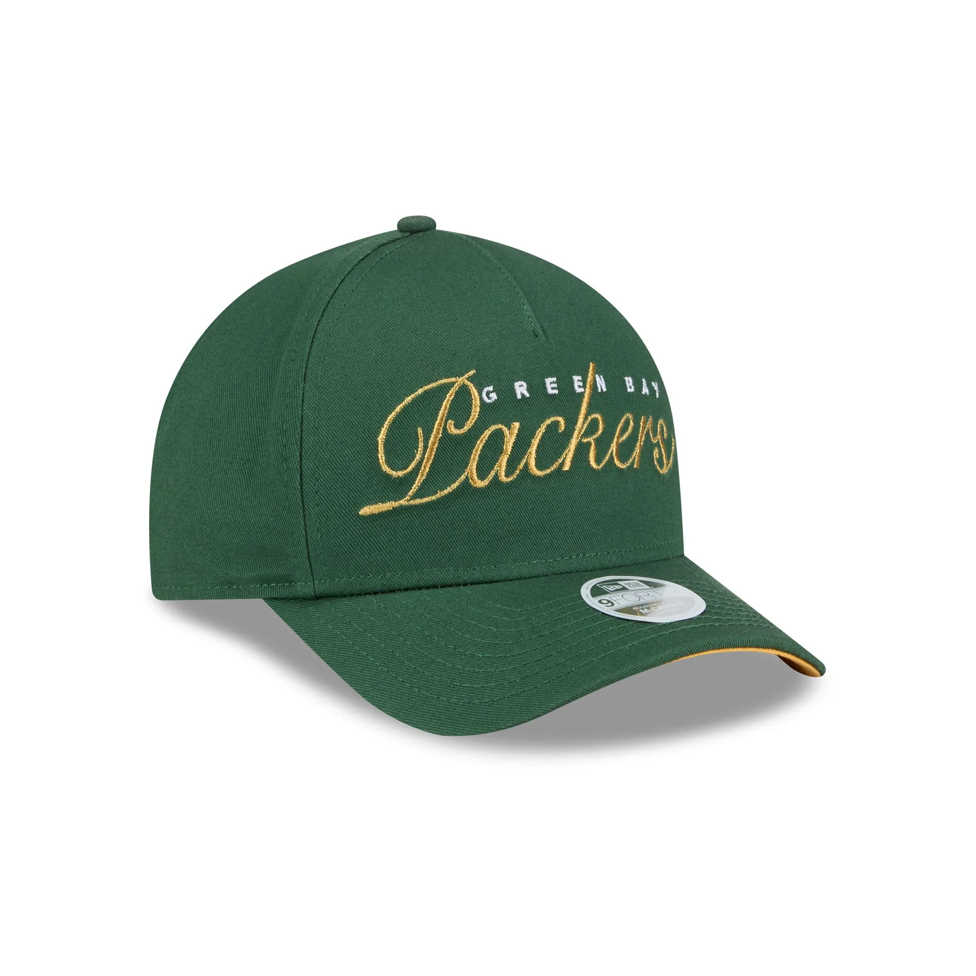 Green Bay Packers Metallic Women's 9FORTY M-Crown A-Frame Snapback Hat - Image 3