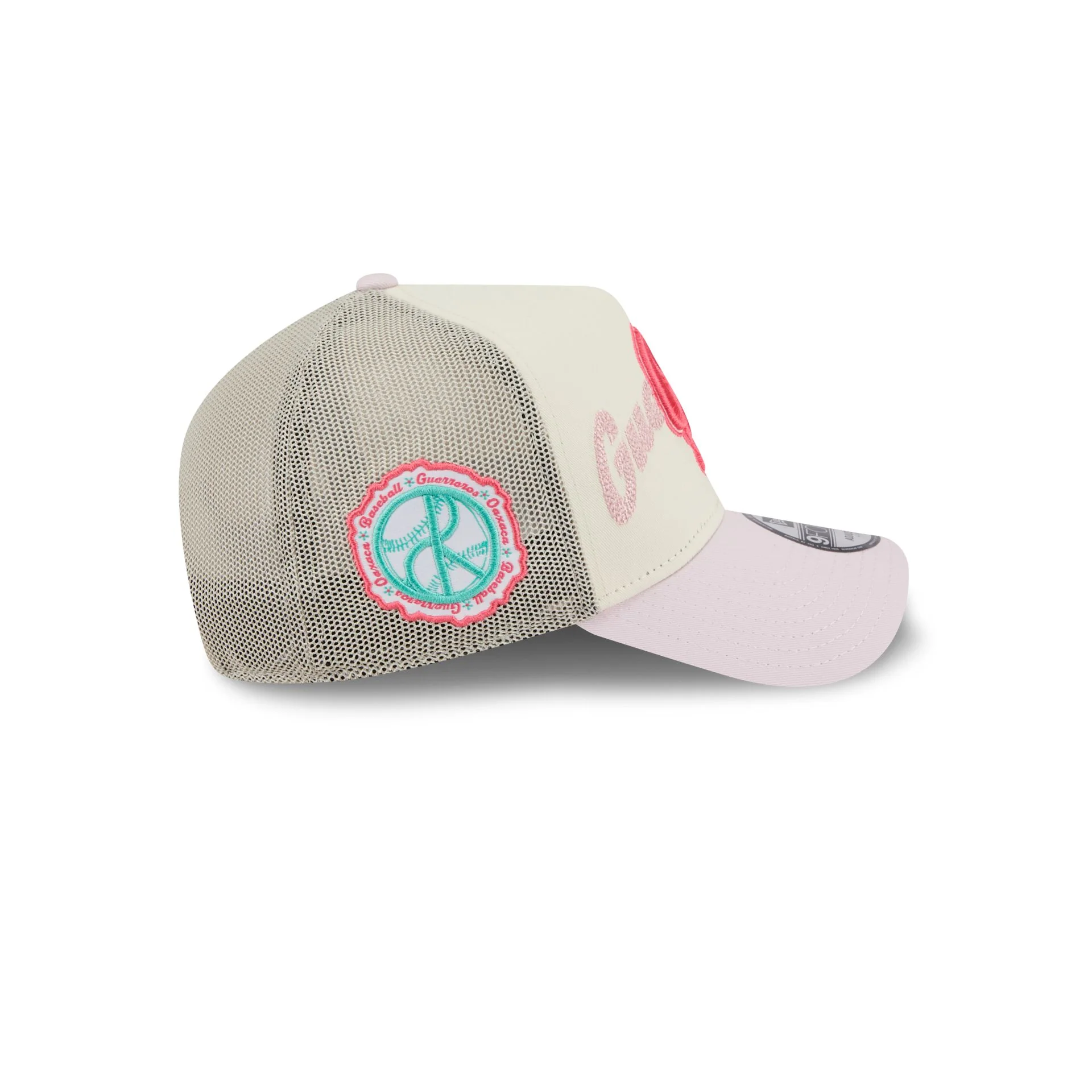 Guerreros de Oaxaca Stacked Wordmark 9FORTY A-Frame Snapback Hat - Image 4