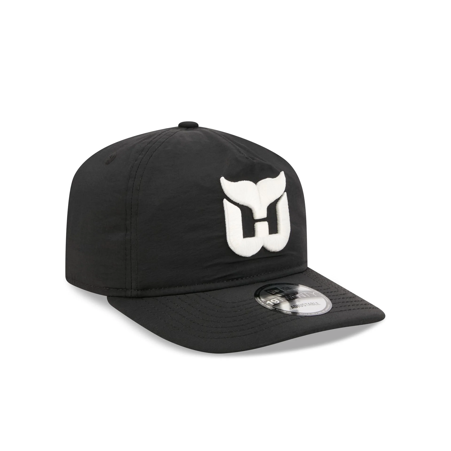 Hartford Whalers Black Nylon 19TWENTY Adjustable Hat - Image 3