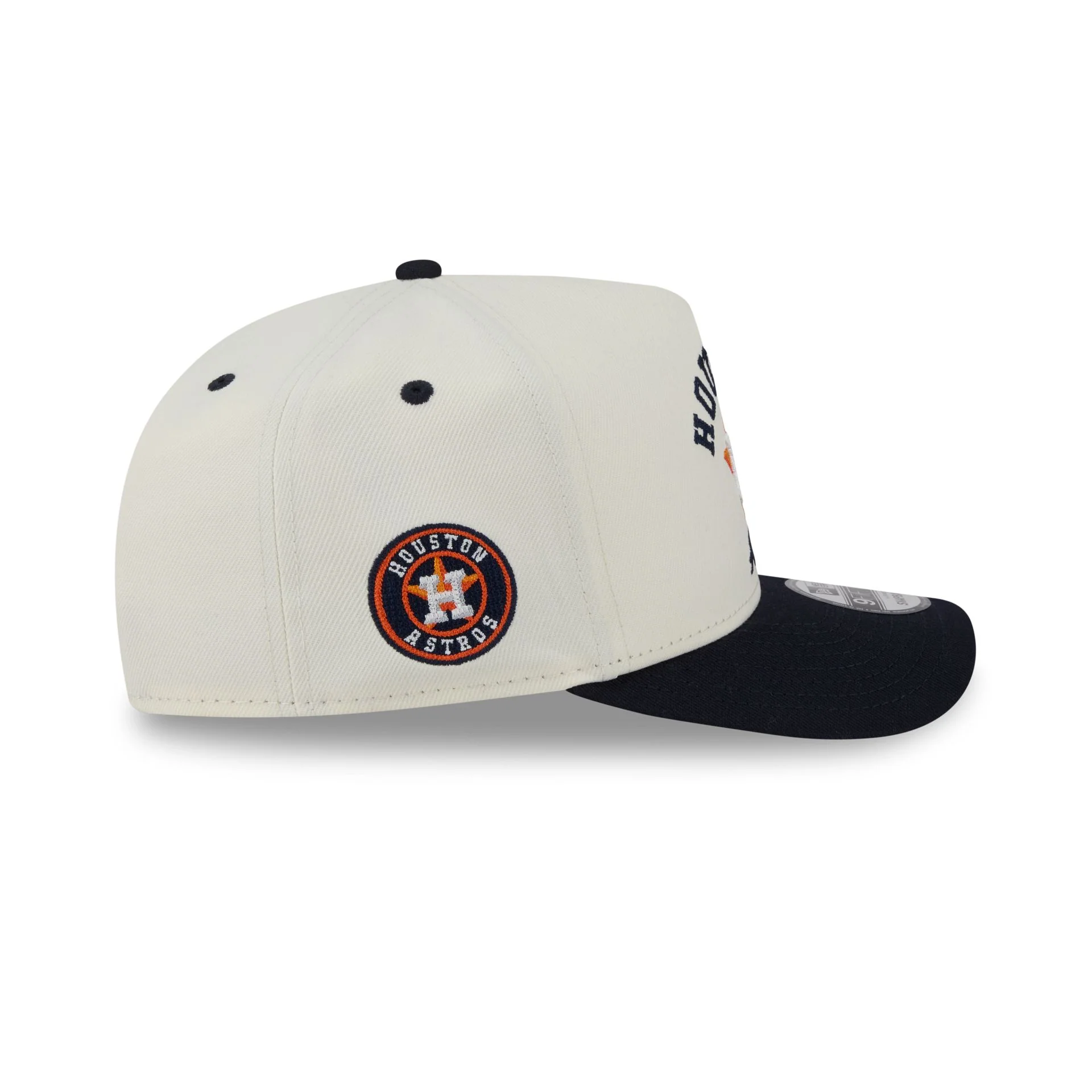 Houston Astros Arched Chrome White 9FIFTY A-Frame Snapback Hat - Image 4