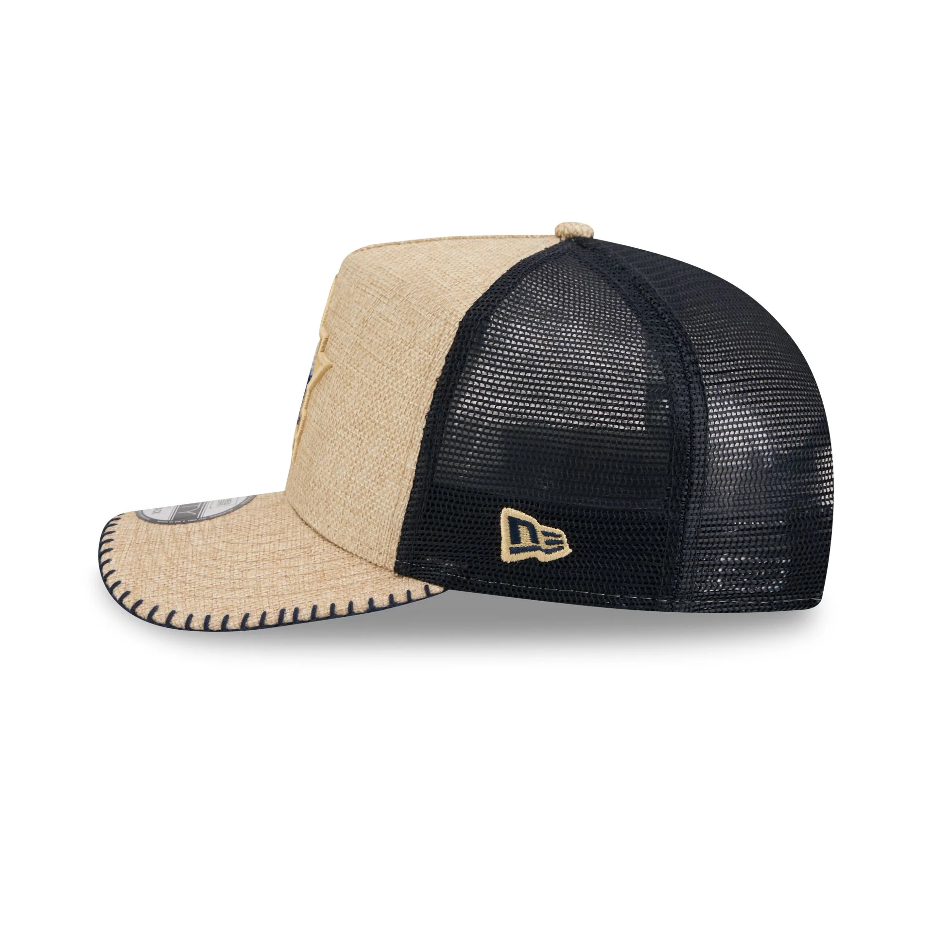 Houston Astros Beaded Canvas 9FIFTY A-Frame Trucker Hat - Image 4
