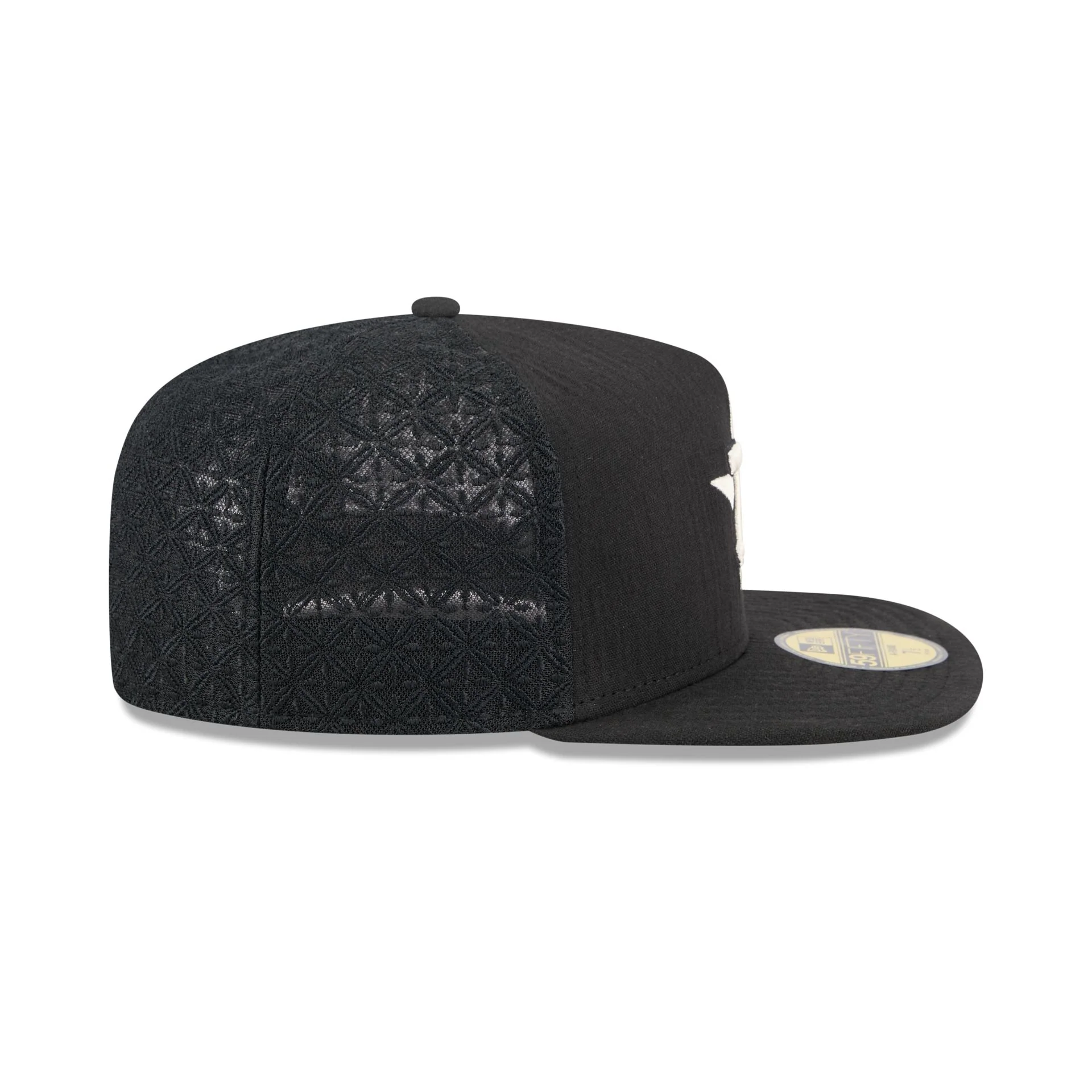 Houston Astros Black Mesh 59FIFTY A-Frame Fitted Hat - Image 5