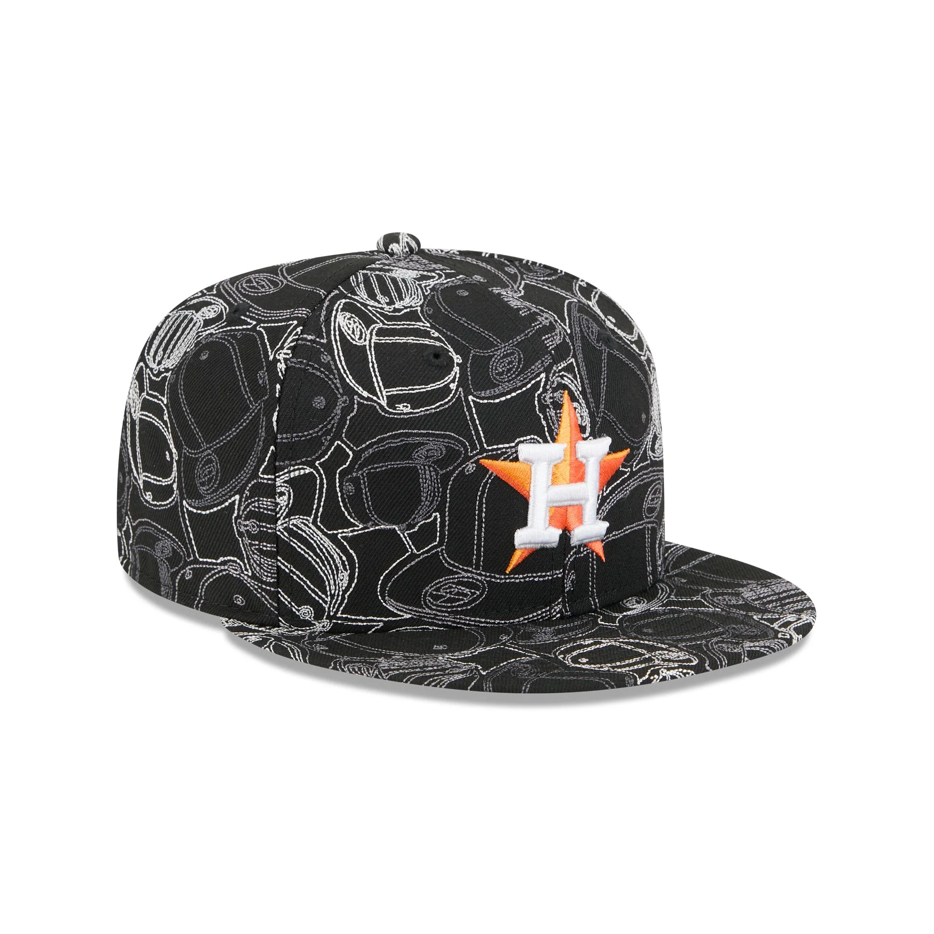 Houston Astros Cap Scramble 59FIFTY Fitted Hat - Image 3