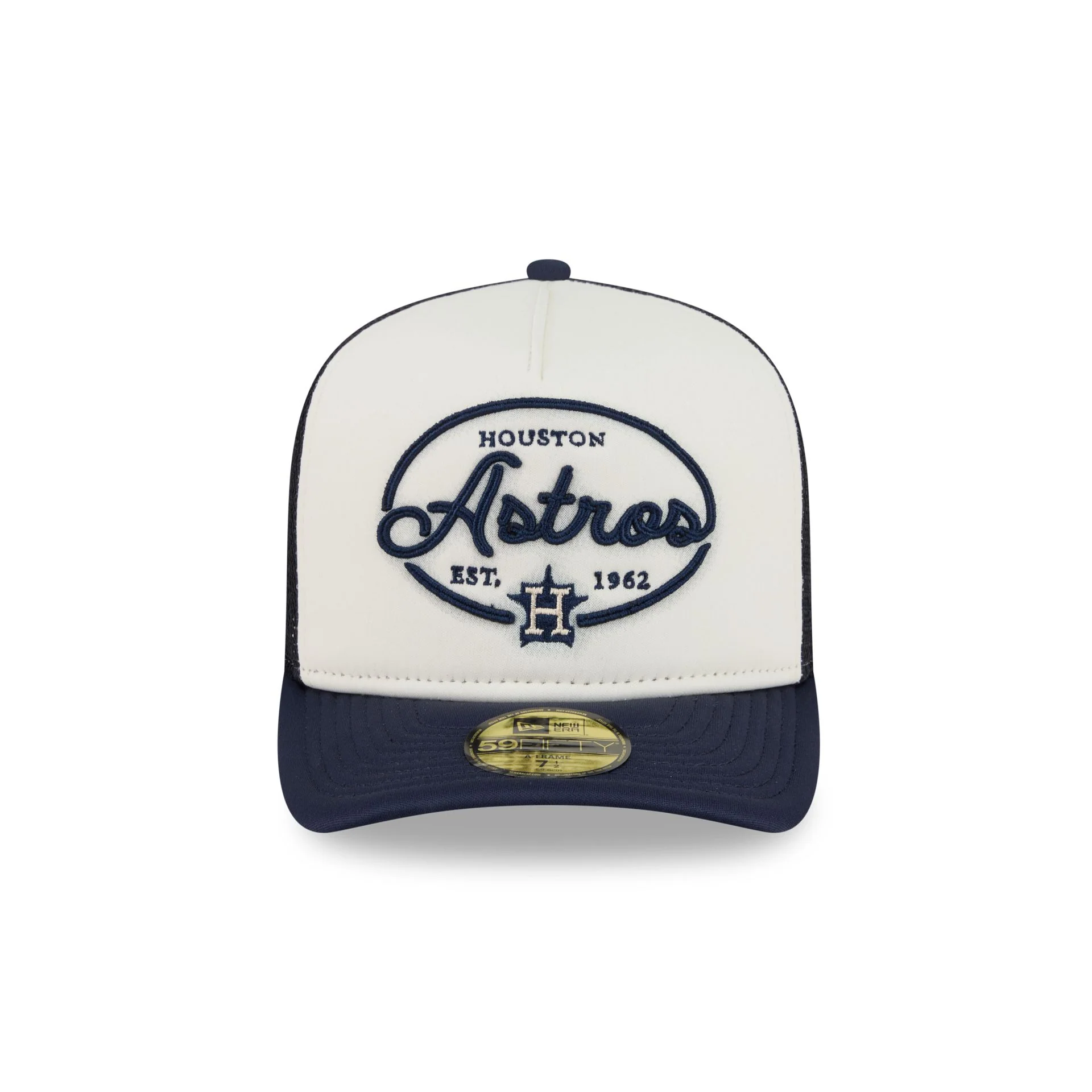 Houston Astros Chrome 59FIFTY Fitted Trucker Hat - Image 2