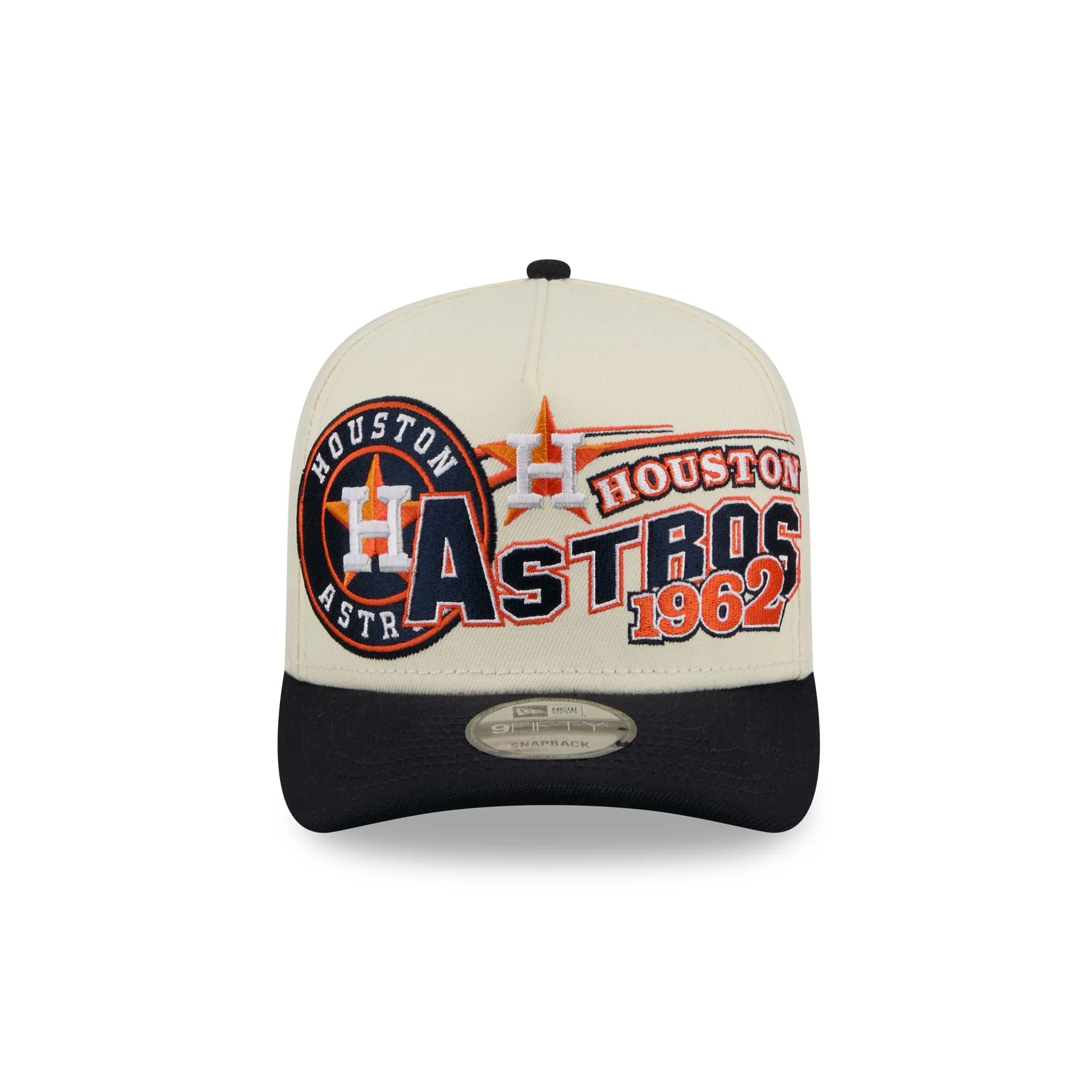 Houston Astros Chrome White Classic 9FIFTY A-Frame Snapback Hat - Image 2