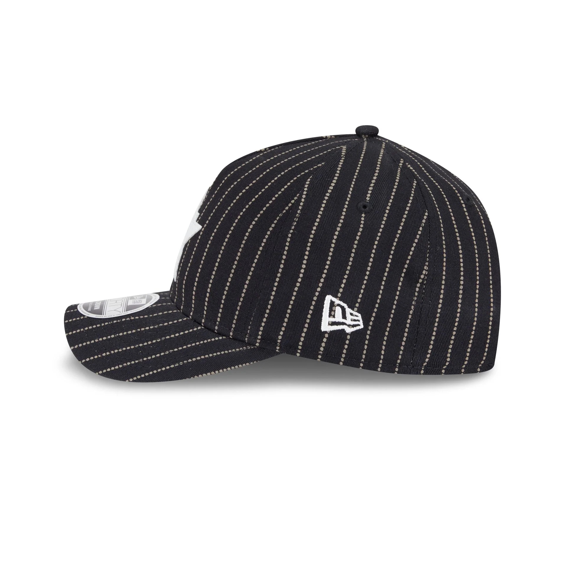 Houston Astros Dotted Pinstripe 9FORTY M-Crown A-Frame Adjustable Hat - Image 4