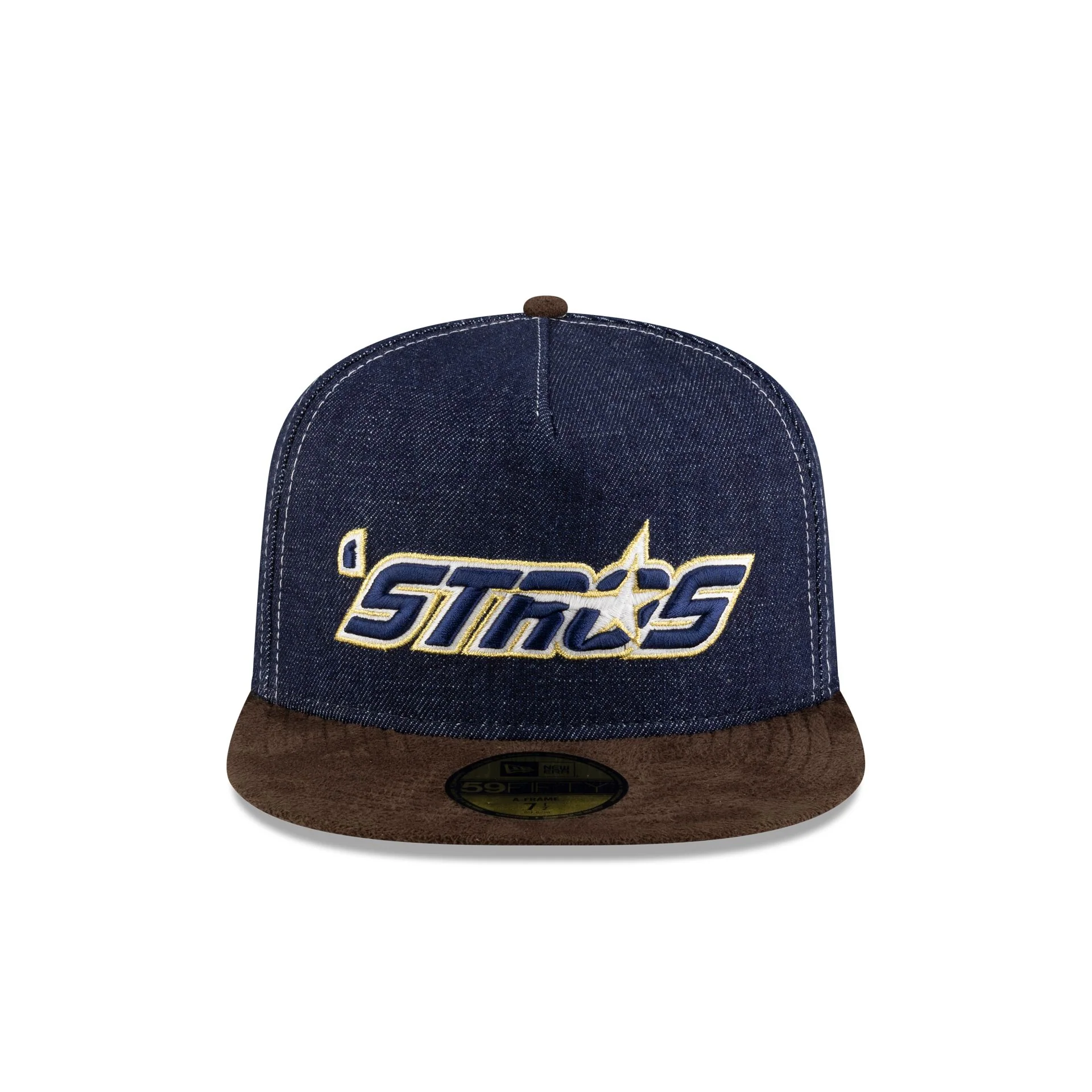 Houston Astros Houston Pack Denim 59FIFTY A-Frame Fitted Hat - Image 2