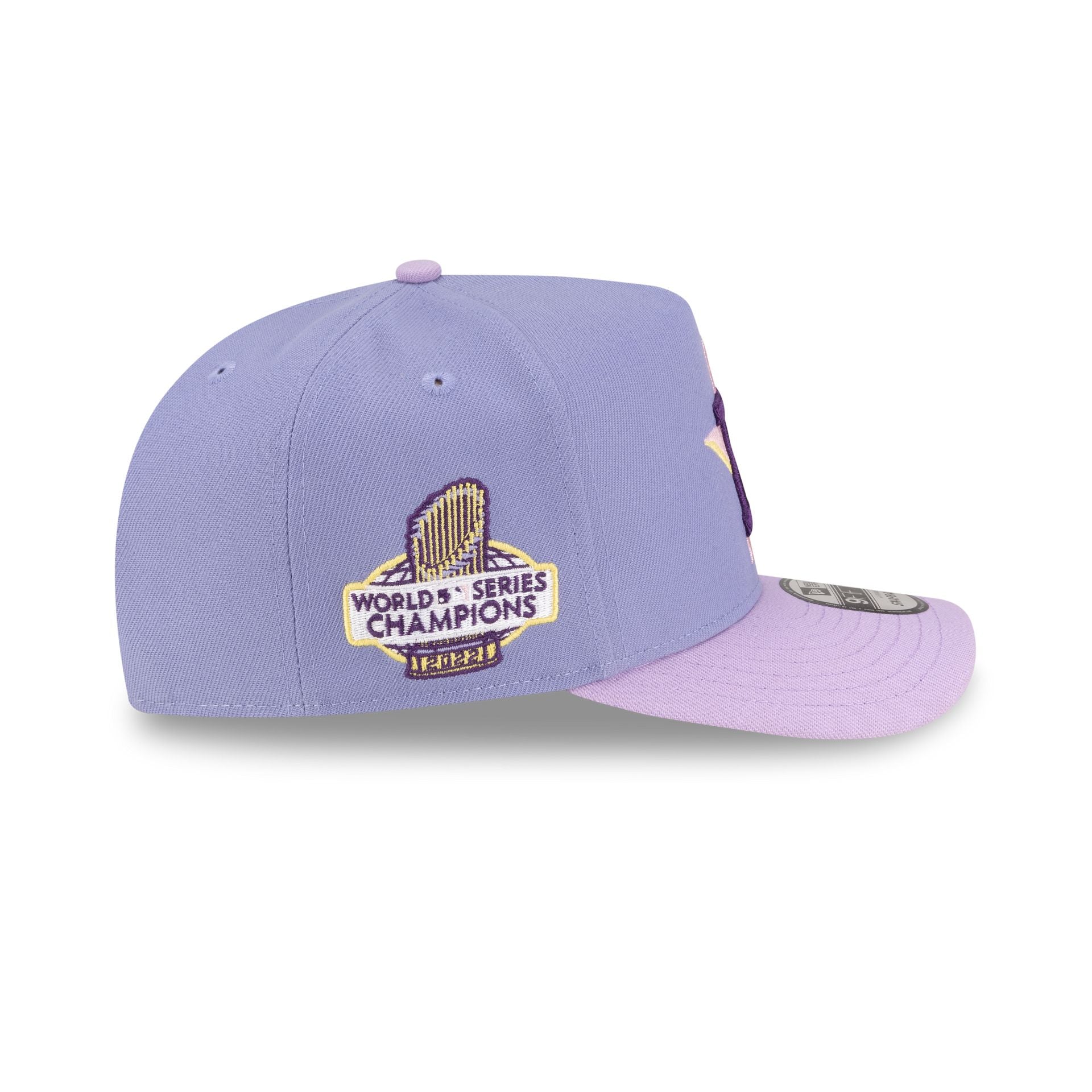 Houston Astros Lavender 9FIFTY A-Frame Snapback Hat - Image 4