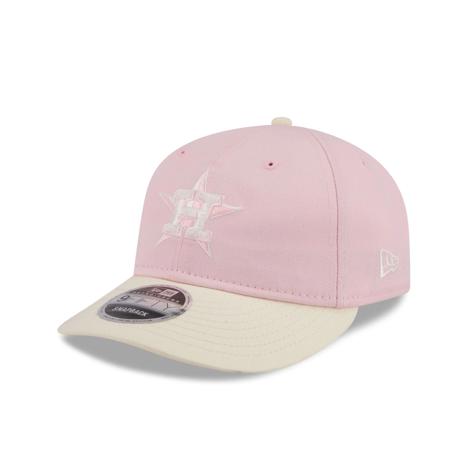 Houston Astros Light Pink Retro Crown 9FIFTY Snapback Hat - Image 3