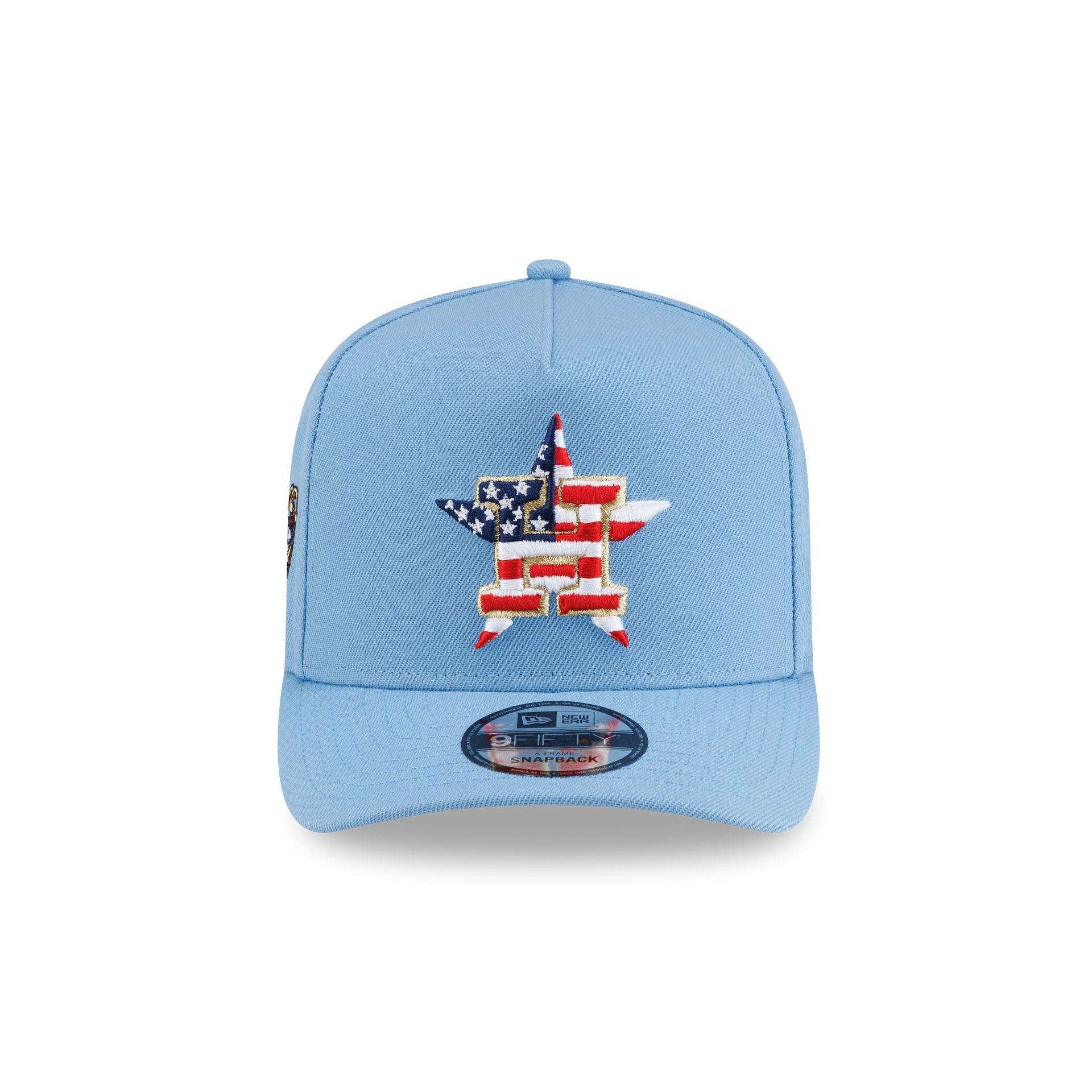 Houston Astros Red, White & Blue 9FIFTY A-Frame Snapback Hat - Image 2