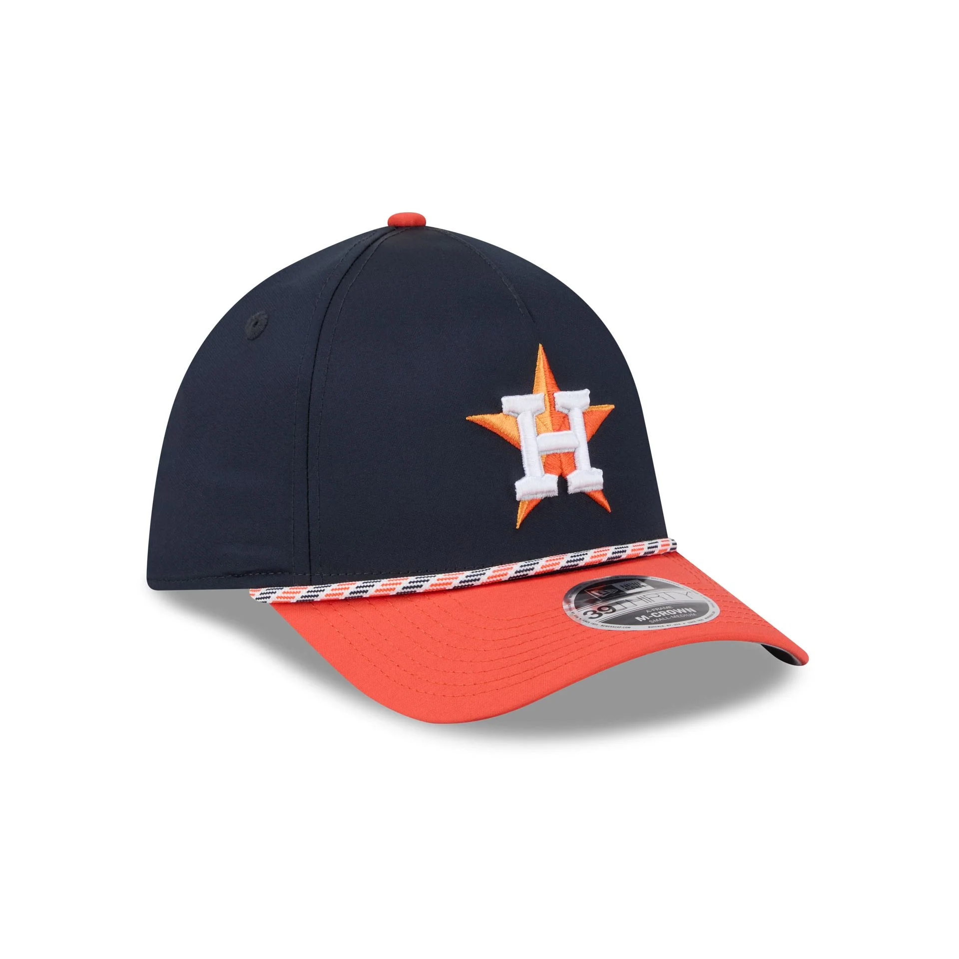 Houston Astros Rope 39THIRTY M-Crown A-Frame Stretch Fit Hat - Image 3