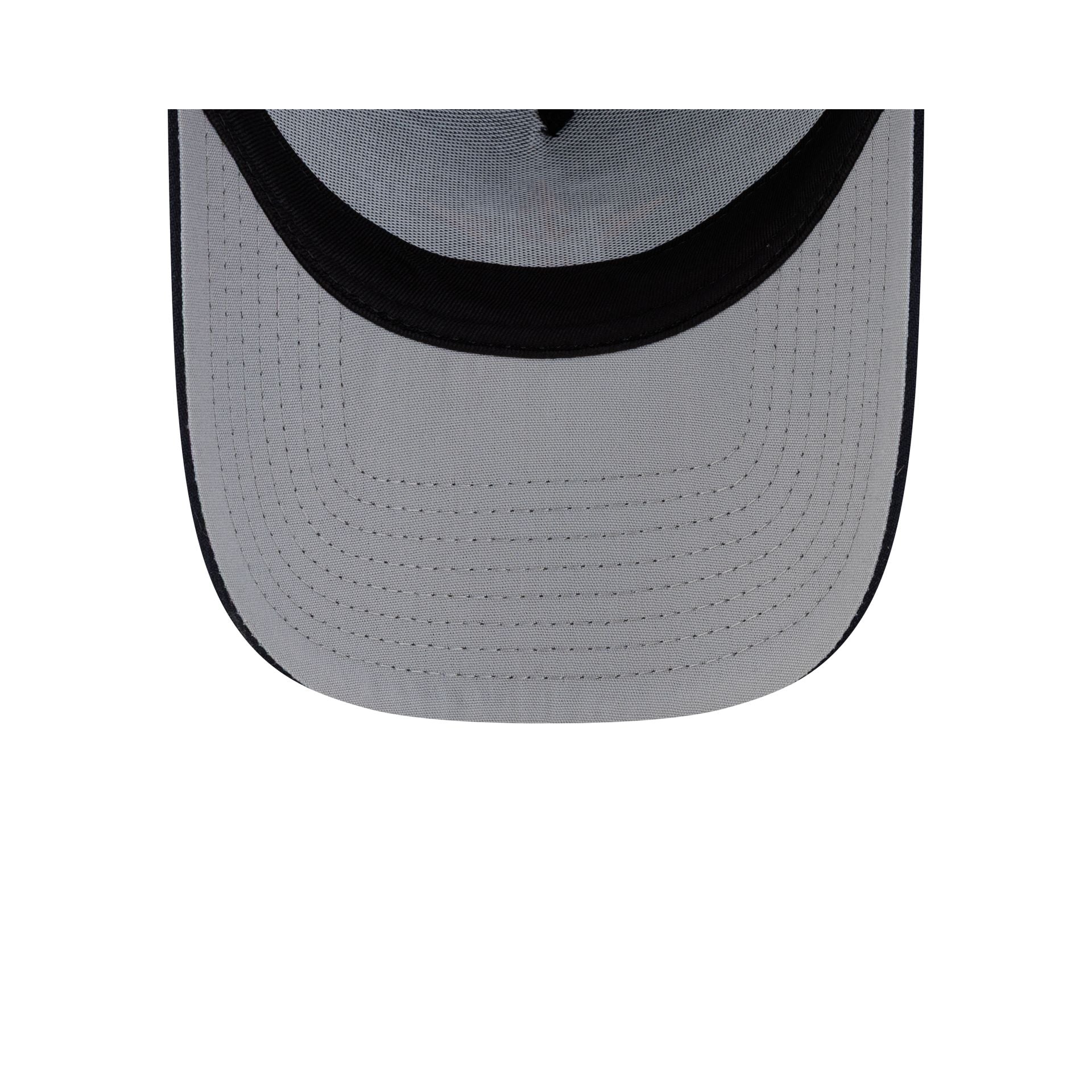 Houston Astros Side Script 9FORTY A-Frame Trucker Hat - Image 7