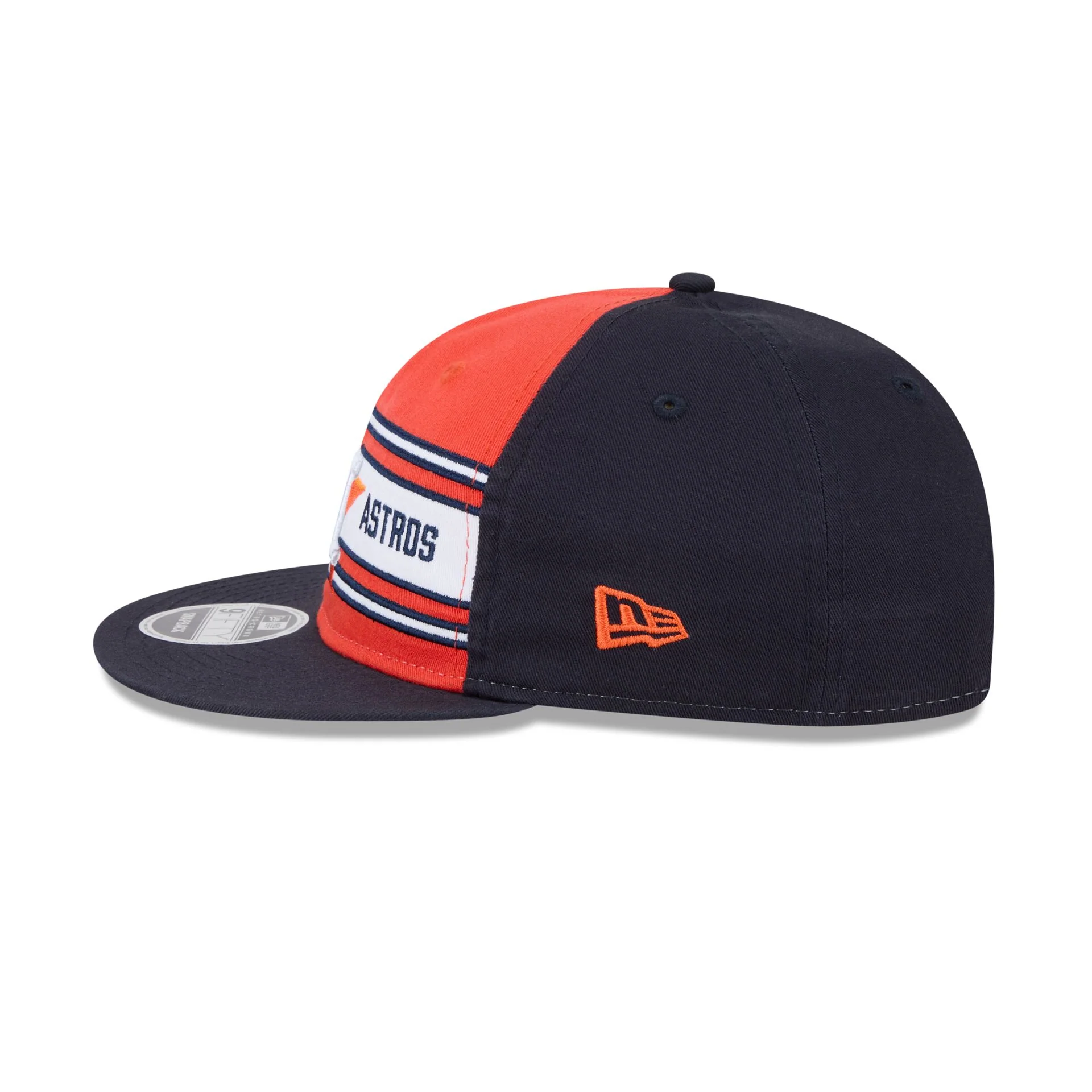 Houston Astros Team Stripes Retro Crown 9FIFTY Snapback Hat - Image 4