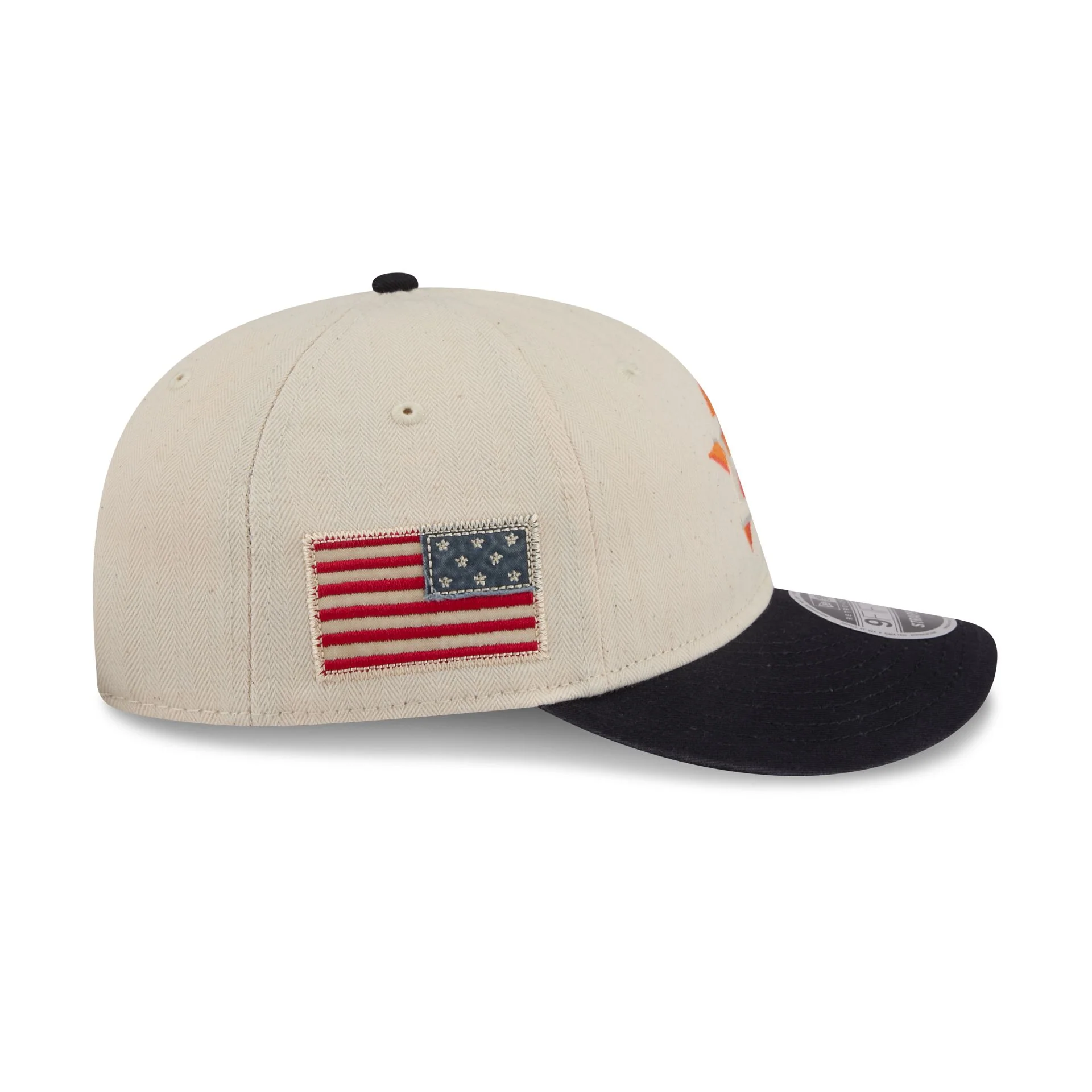 Houston Astros Three Looms Americana Herringbone Retro Crown 9FIFTY Adjustable Hat - Image 4