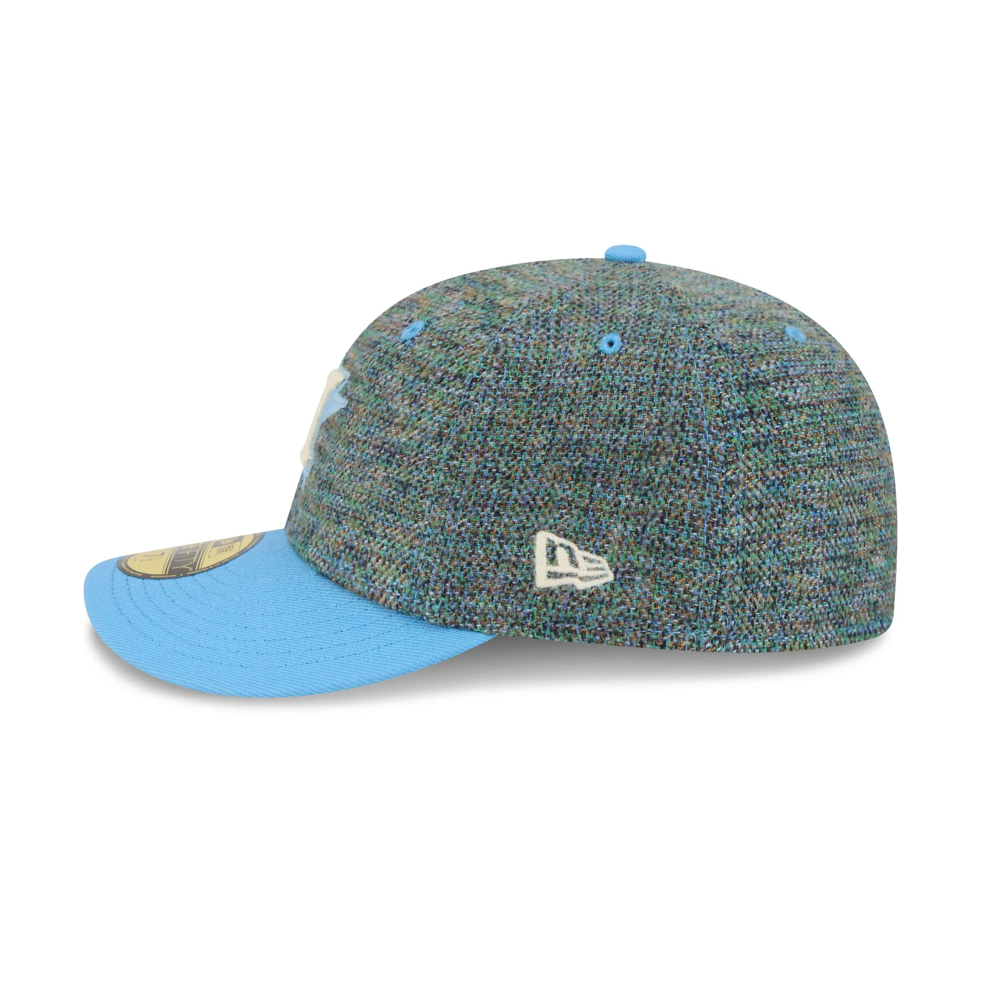 Houston Astros Three Looms Tweedy Cotton Radiant Blue 59FIFTY Fitted Hat - Image 4