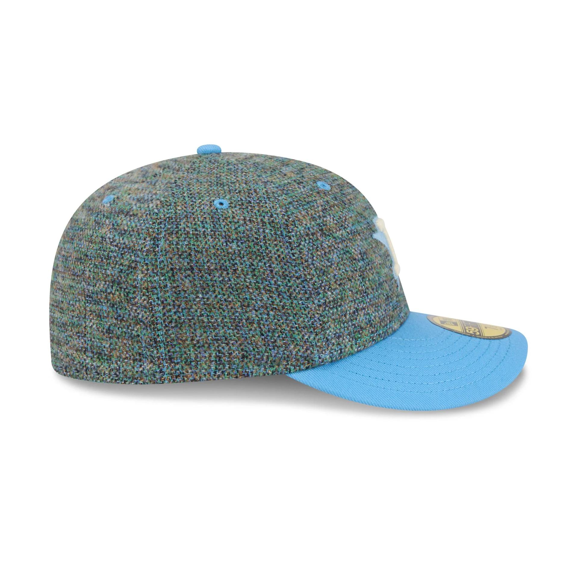 Houston Astros Three Looms Tweedy Cotton Radiant Blue 59FIFTY Fitted Hat - Image 5